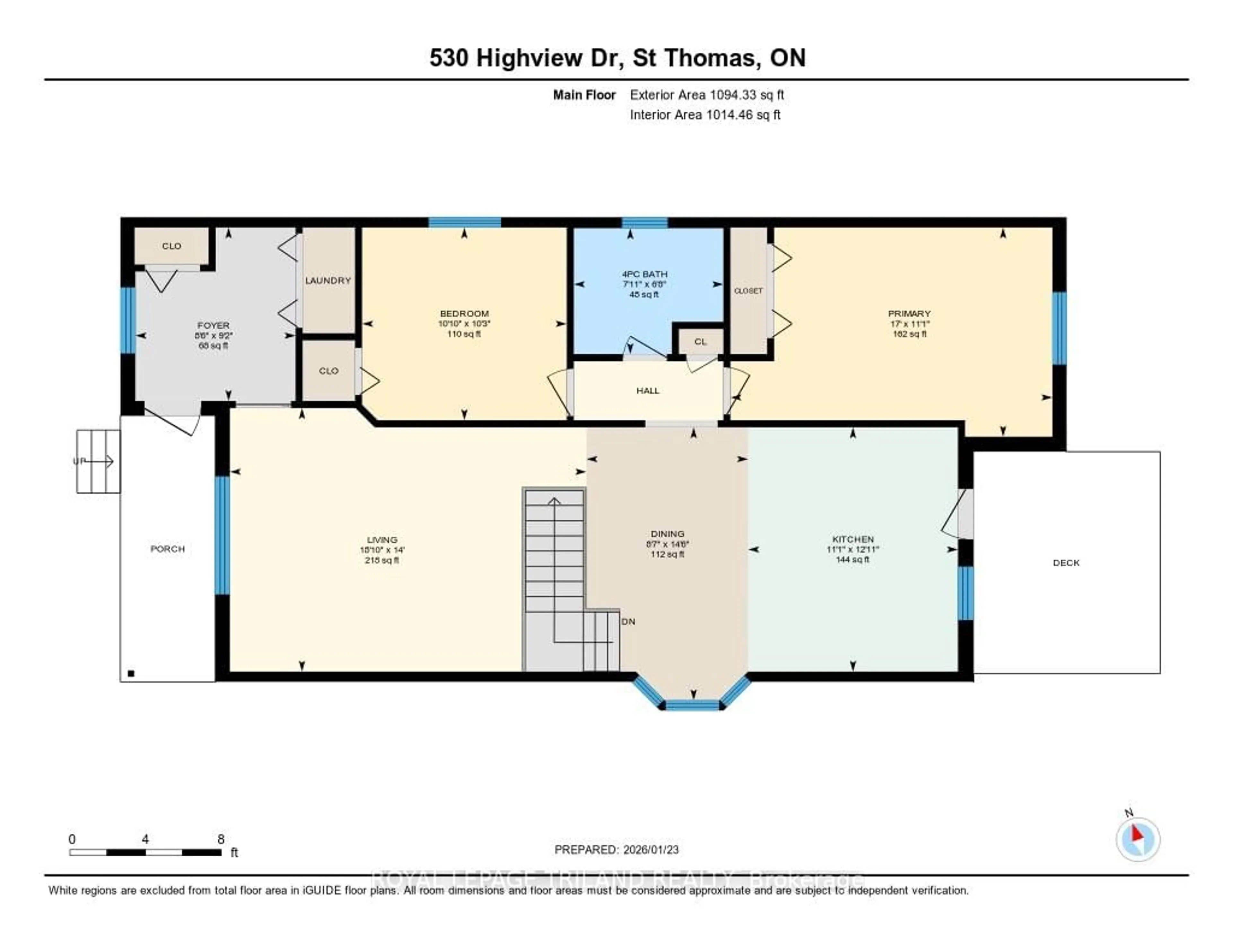 Floor plan for 530 Highview Dr, St. Thomas Ontario N5R 6G3