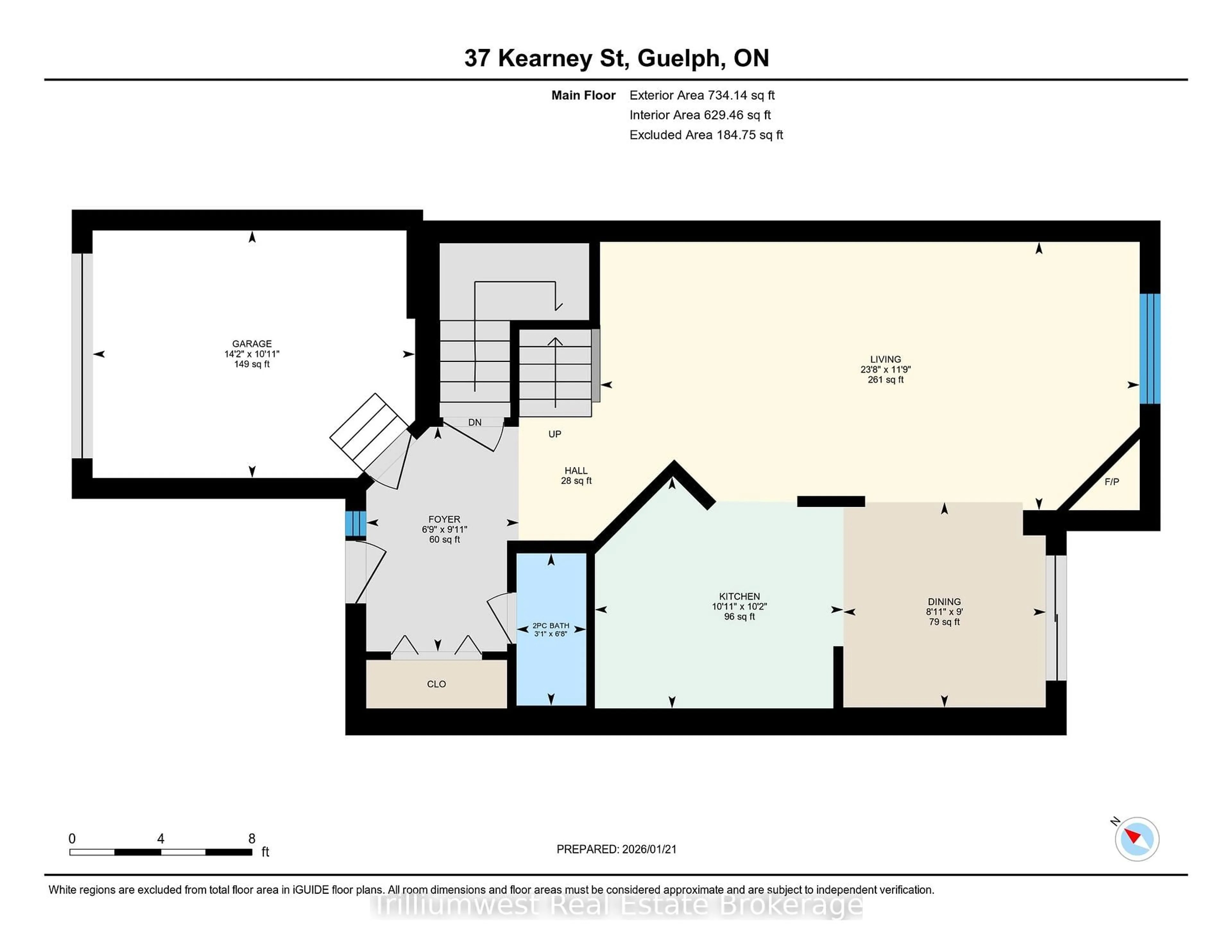 Floor plan for 37 Kearney St, Guelph Ontario N1E 7B9