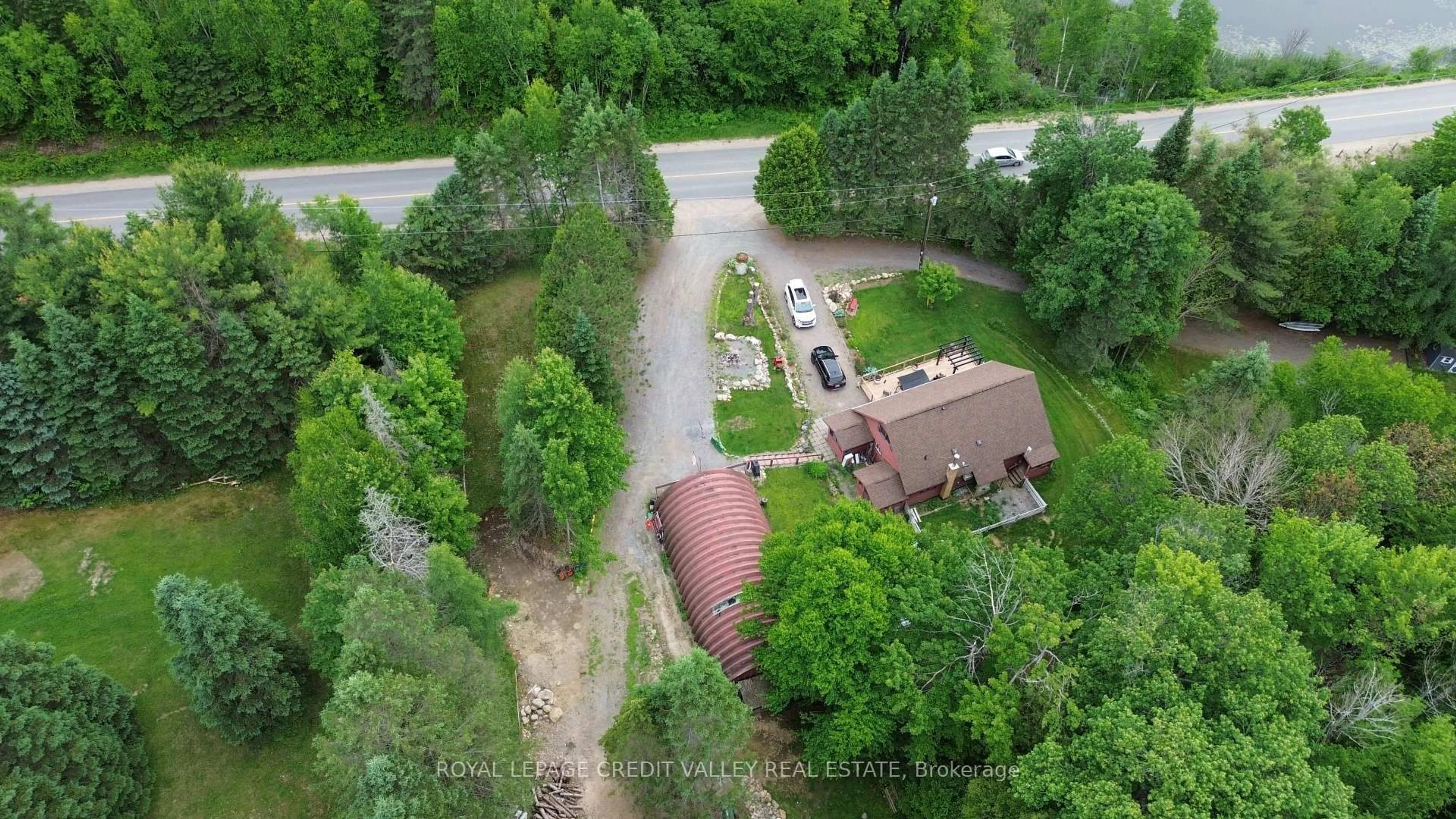 A pic from outside/outdoor area/front of a property/back of a property/a pic from drone, unknown for 992 South Baptiste Lake Rd, Bancroft Ontario K0L 1C0