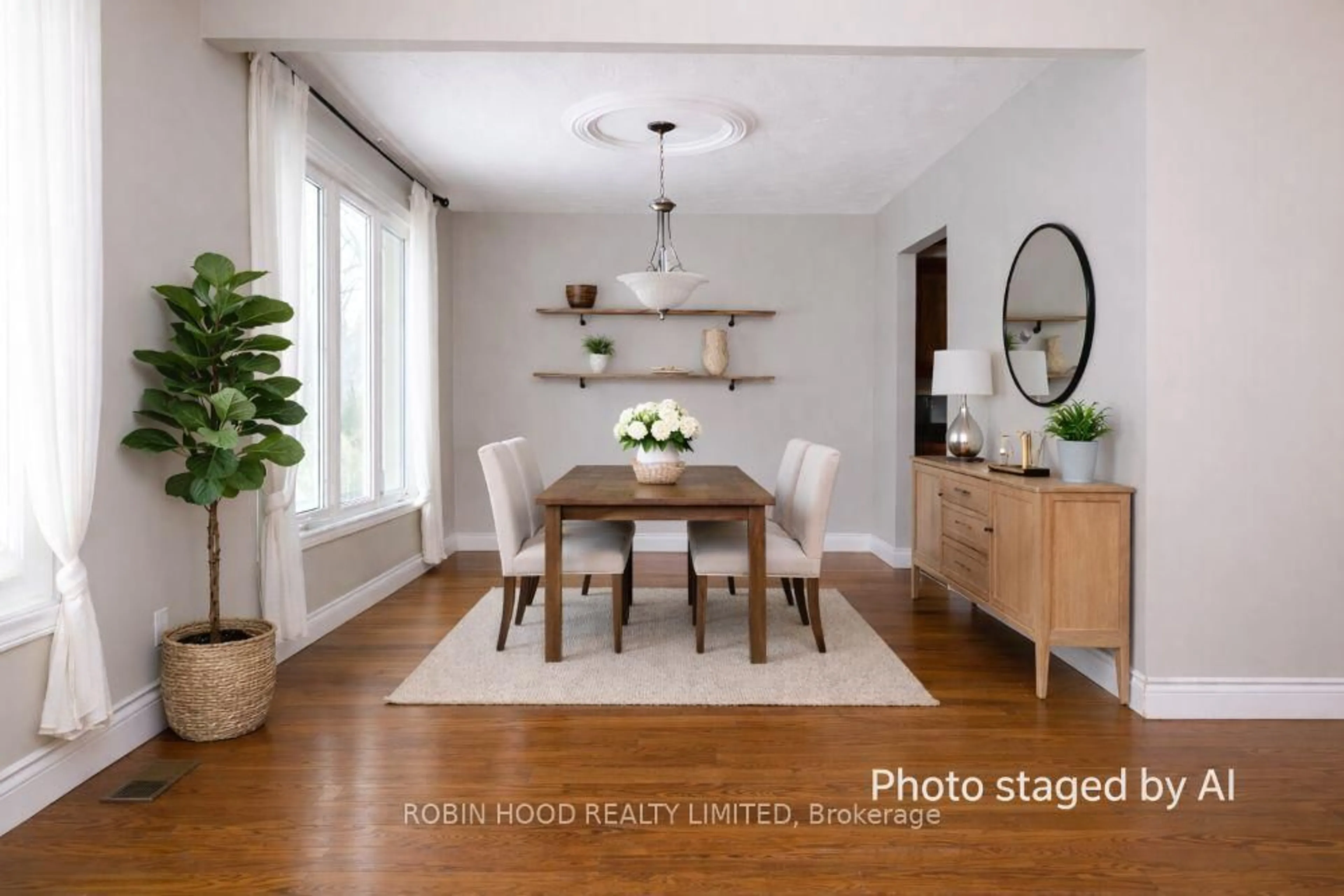 Dining room, wood/laminate floor for 470 Thede Dr, Saugeen Shores Ontario N0H 2C4