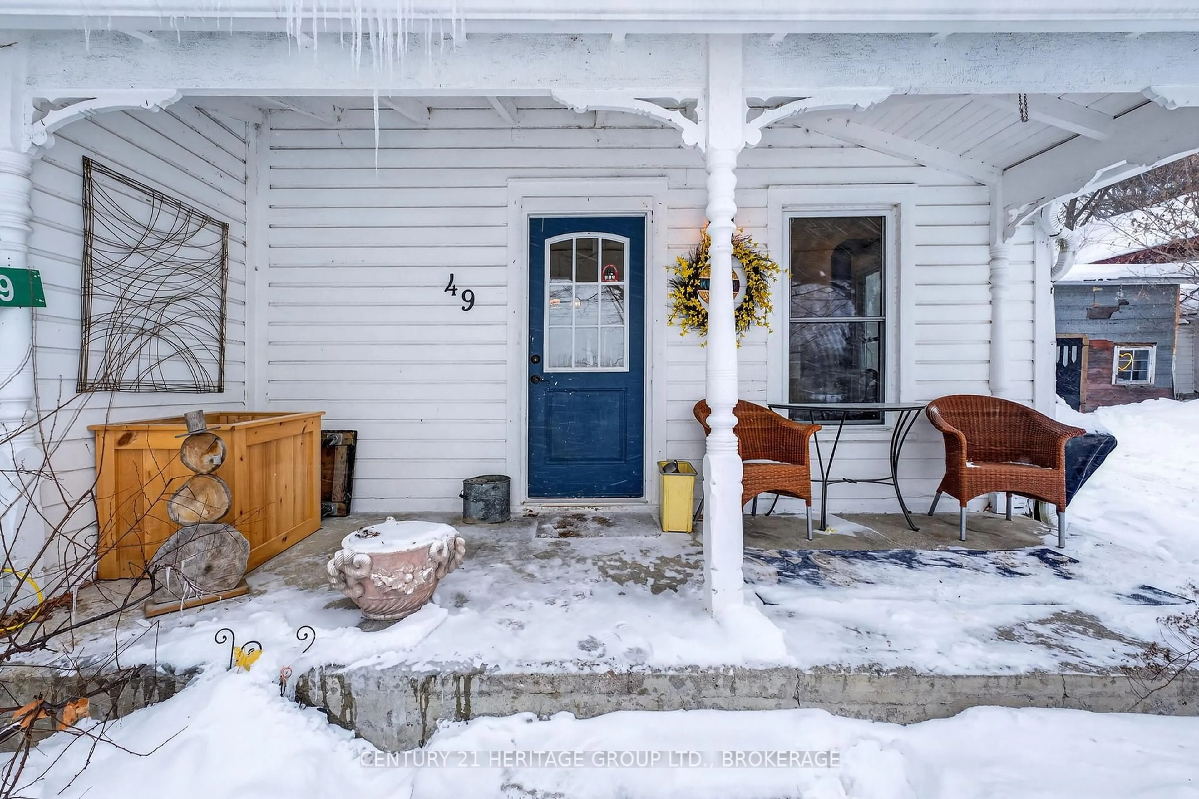 Patio, street for 49 Prince St, Kaladar Ontario K0K 1Z0