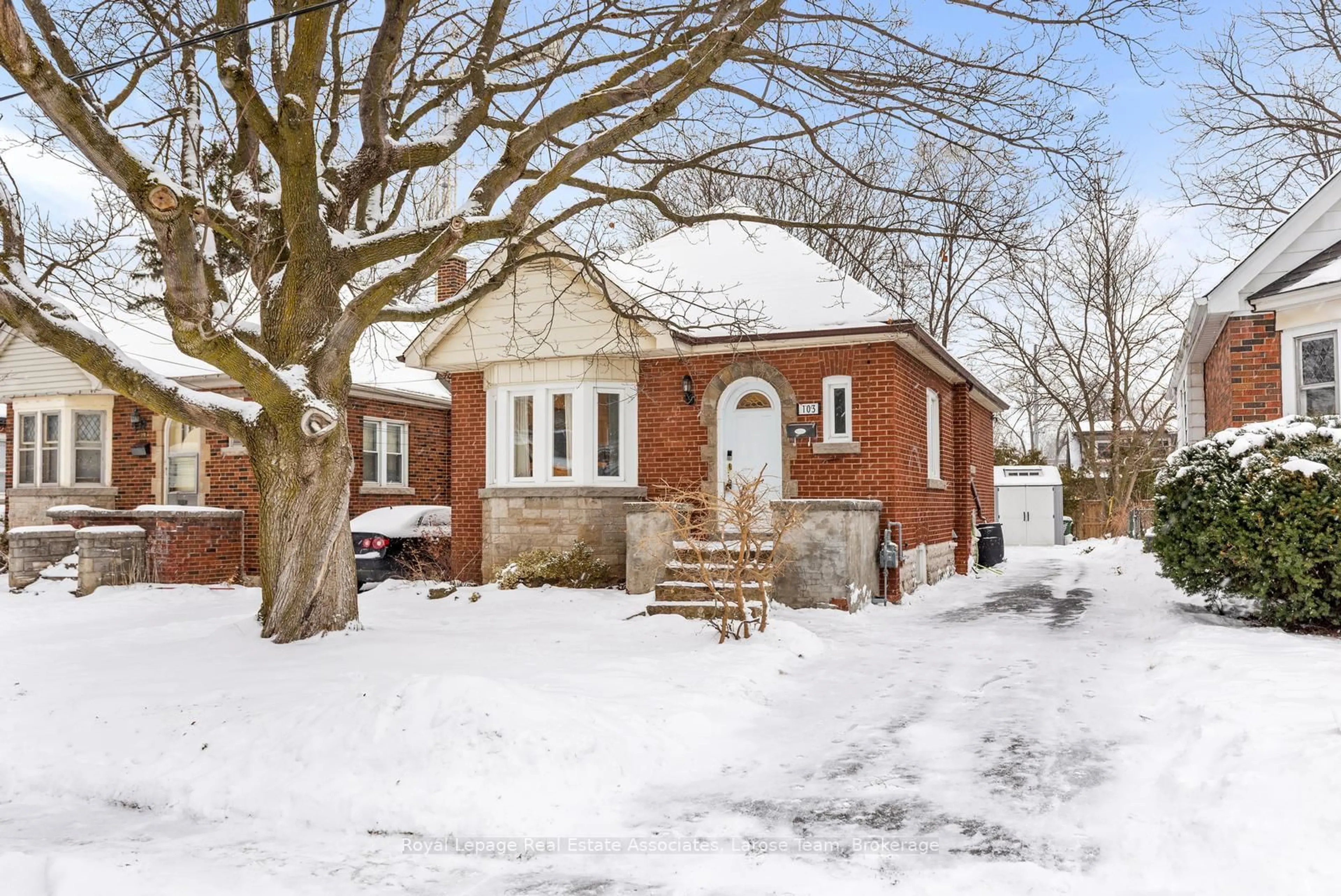 Home with brick exterior material, street for 103 Haddon Ave, Hamilton Ontario L8S 1X7