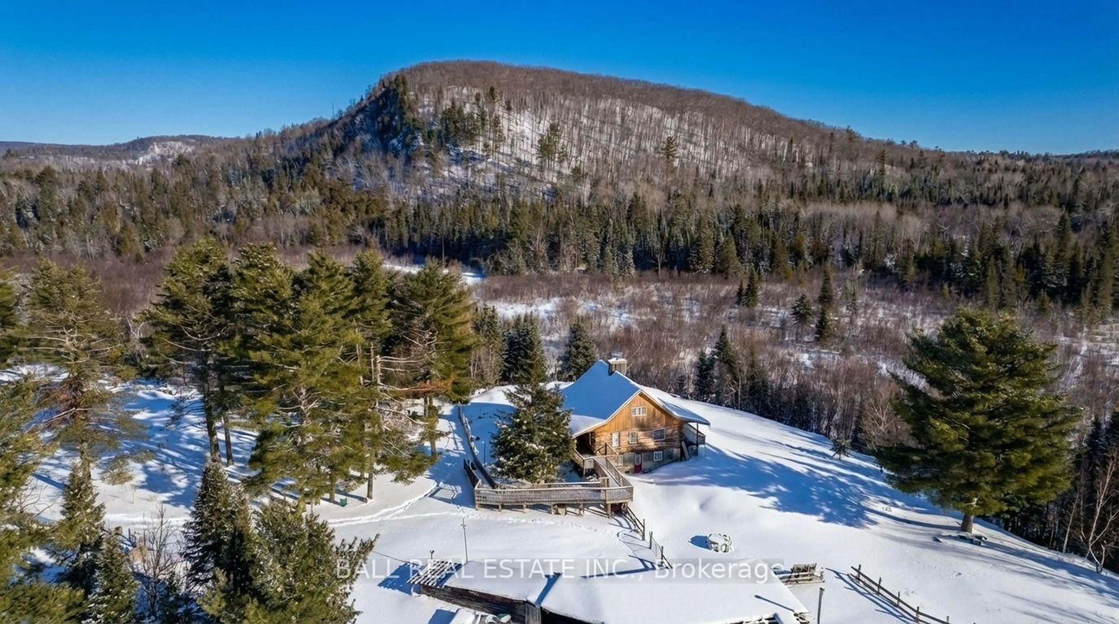 A pic from outside/outdoor area/front of a property/back of a property/a pic from drone, mountain view for 146 Buck Hill Rd, Bancroft Ontario K0L 1C0