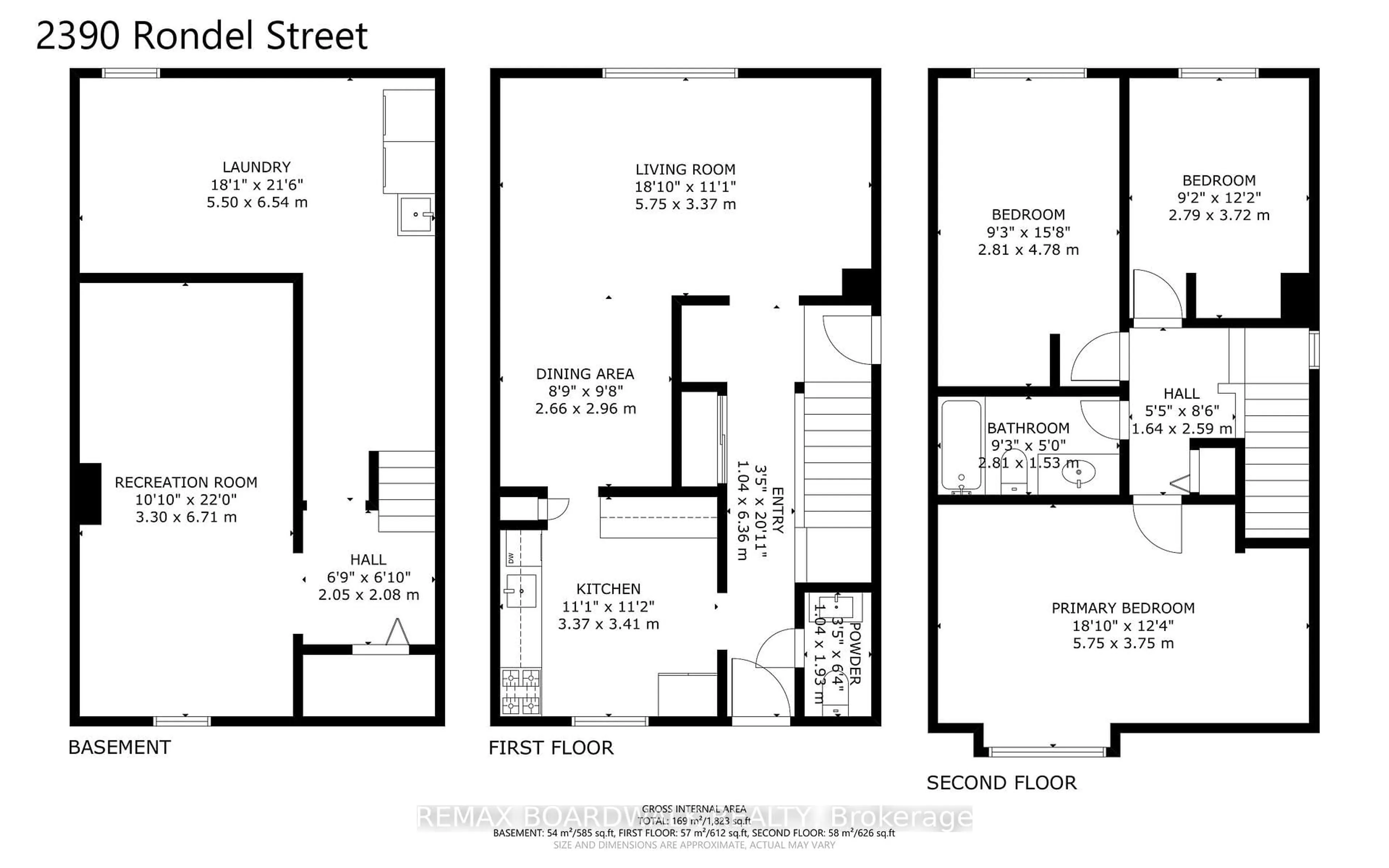 Floor plan for 2390 Rondel St, Ottawa Ontario K1B 4M2