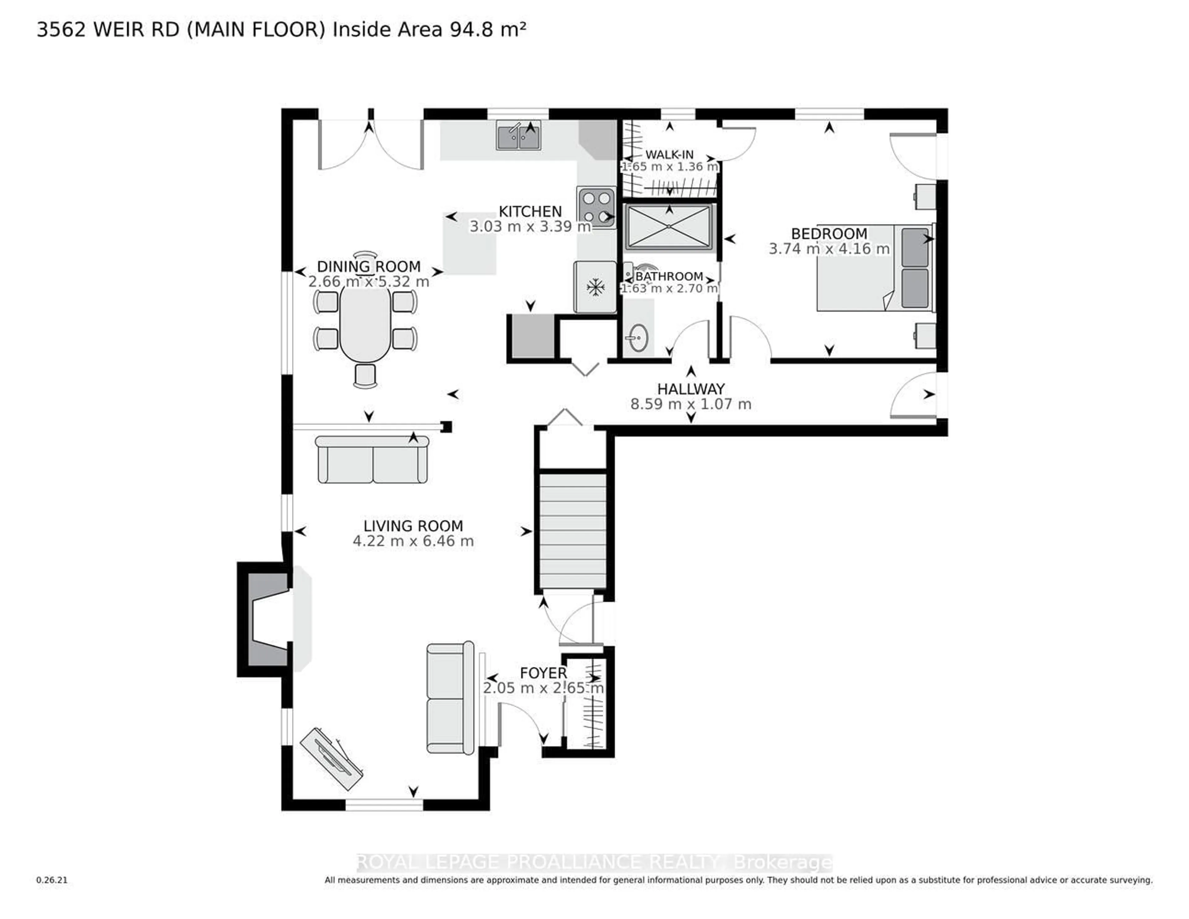 Floor plan for 3560/3562 Weir Rd, Edwardsburgh/Cardinal Ontario K0E 1X0