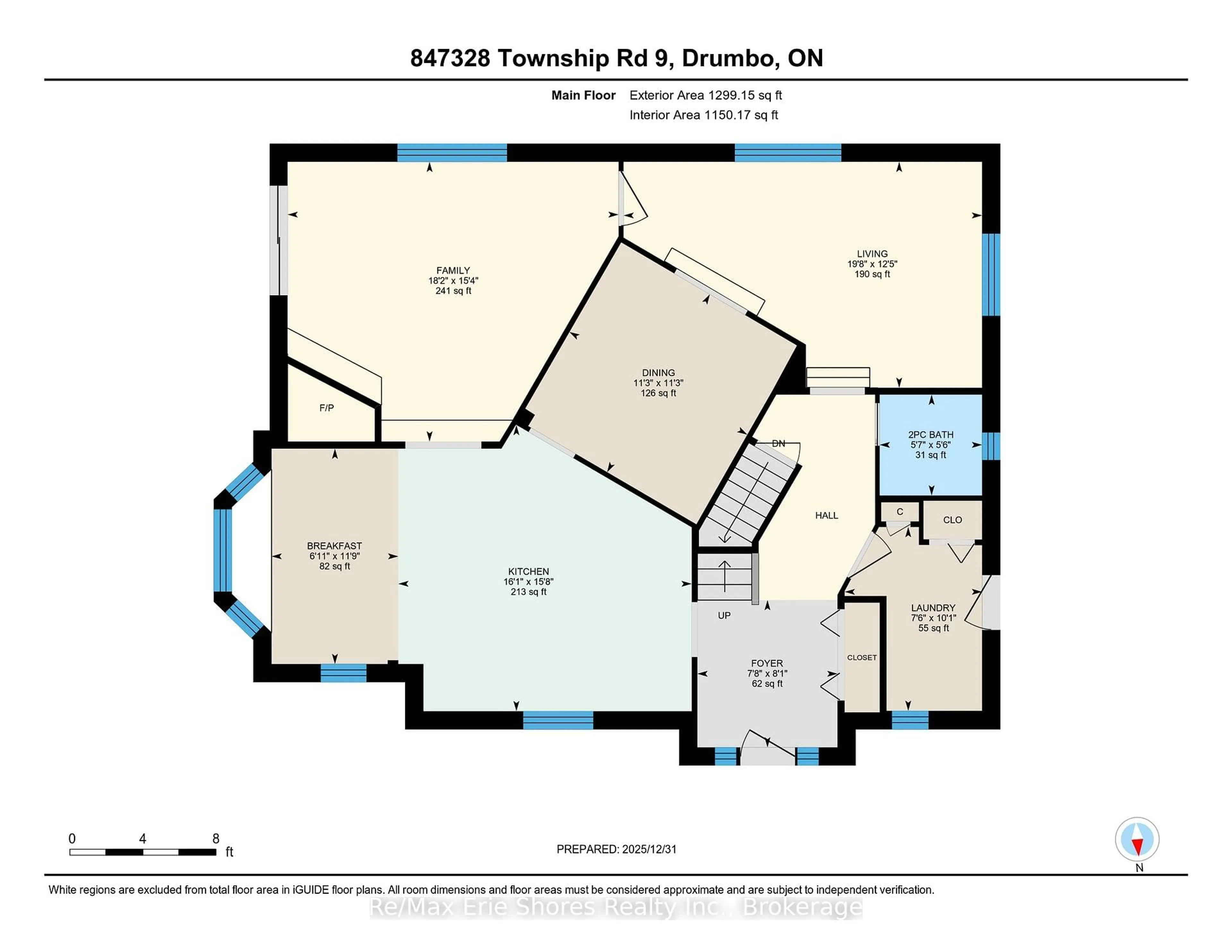Floor plan for 2 North St, Norfolk Ontario N0J 1E0