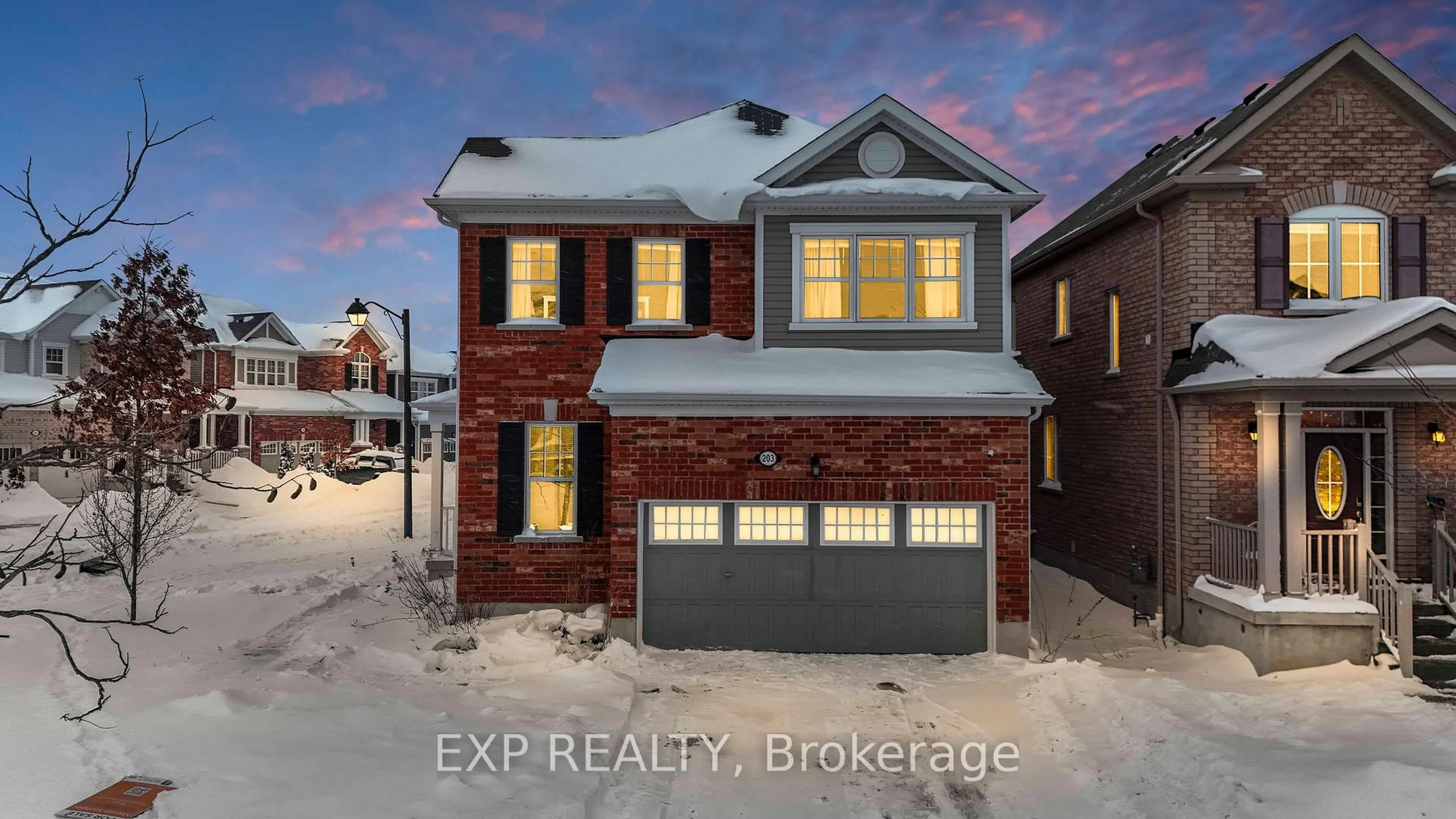 Home with brick exterior material, street for 203 Grovehill Cres, Kitchener Ontario N2R 0K9