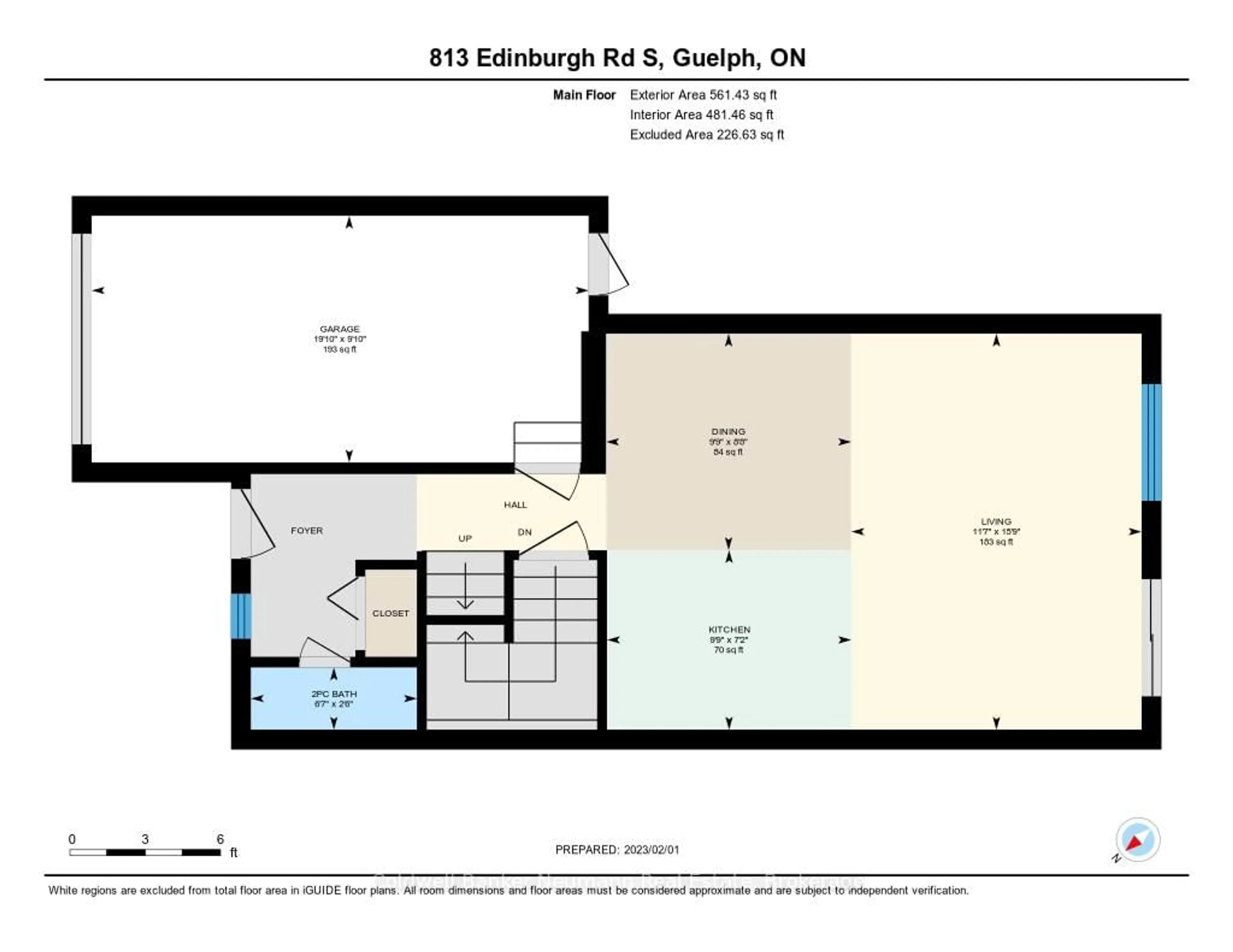 Floor plan for 813 Edinburgh Rd, Guelph Ontario N1G 4Z5