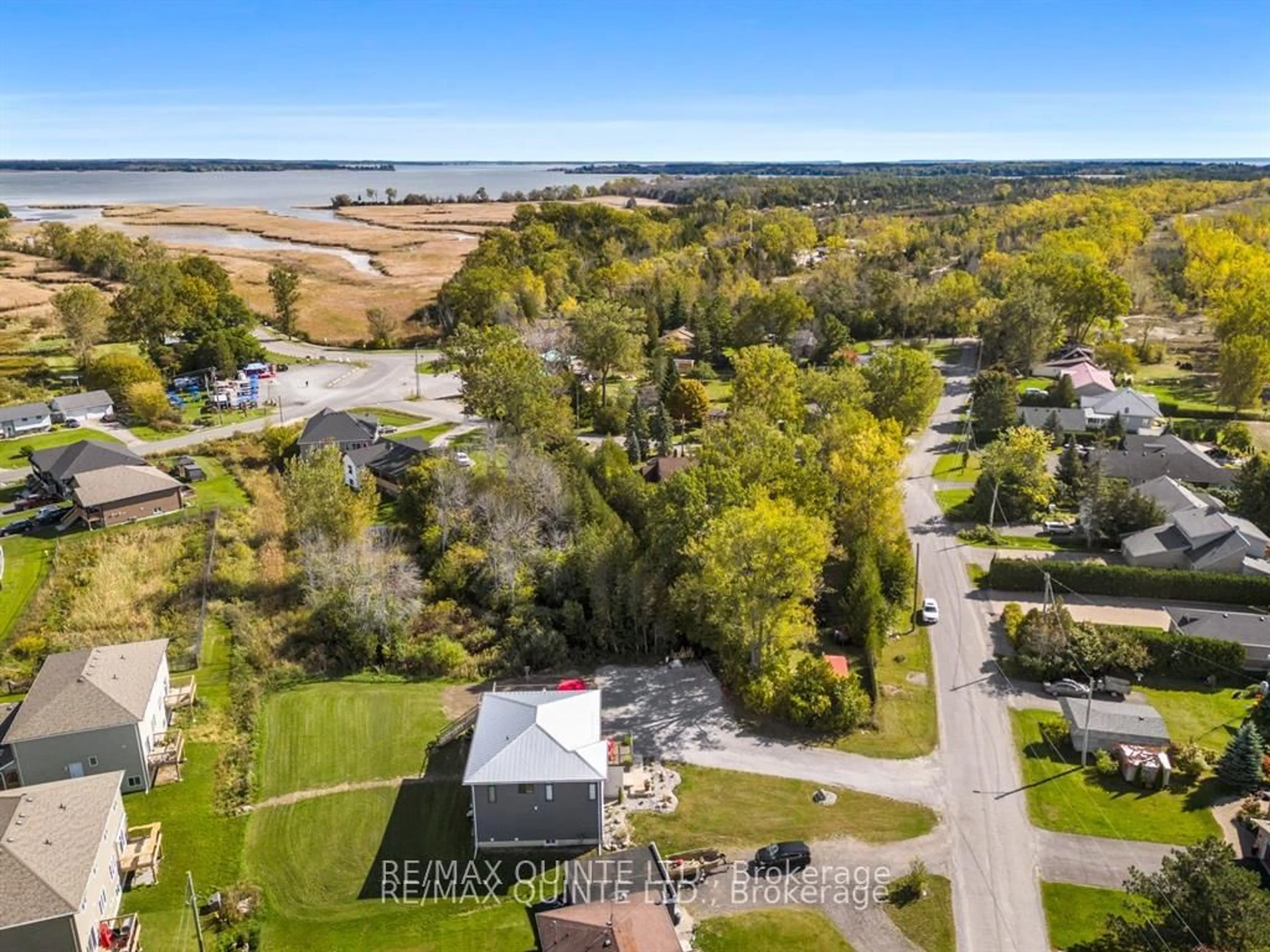 A pic from outside/outdoor area/front of a property/back of a property/a pic from drone, water/lake/river/ocean view for 103 Lakehurst St, Brighton Ontario K0K 1H0