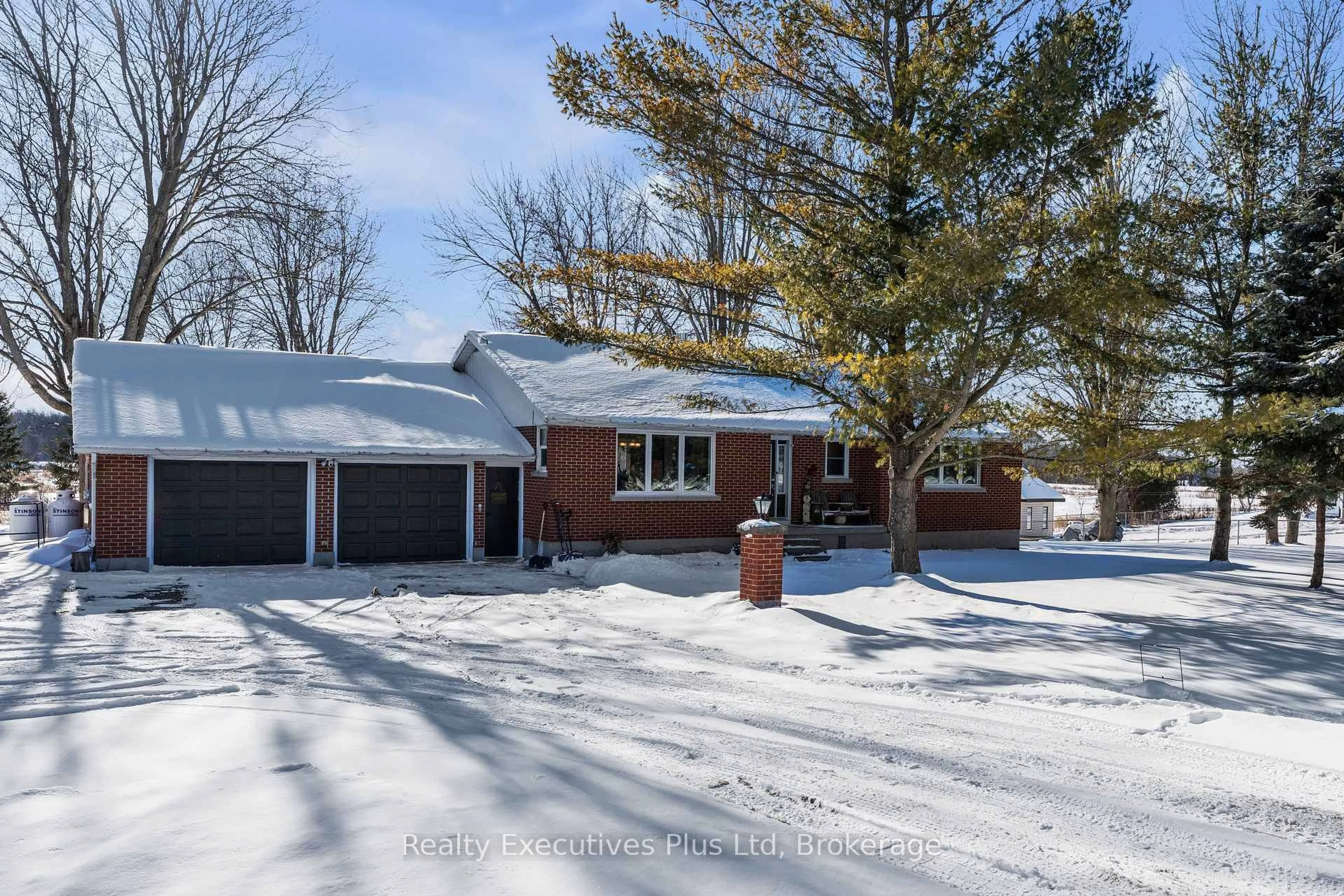 A pic from outside/outdoor area/front of a property/back of a property/a pic from drone, street for 7050 County Road 2 Rd, Loyalist Ontario K7K 1Z2