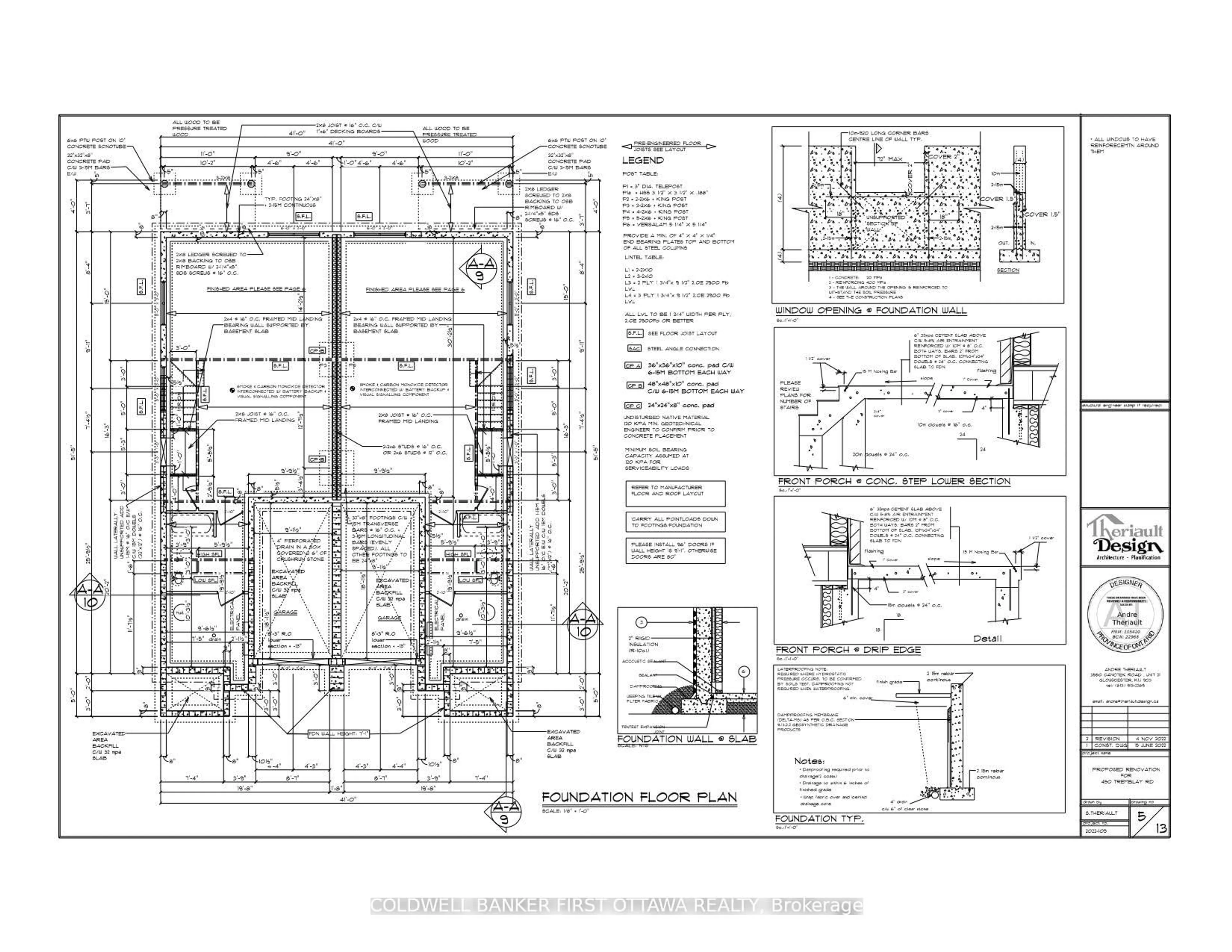 Floor plan for 450 Tremblay Rd, Ottawa Ontario K1G 0C9