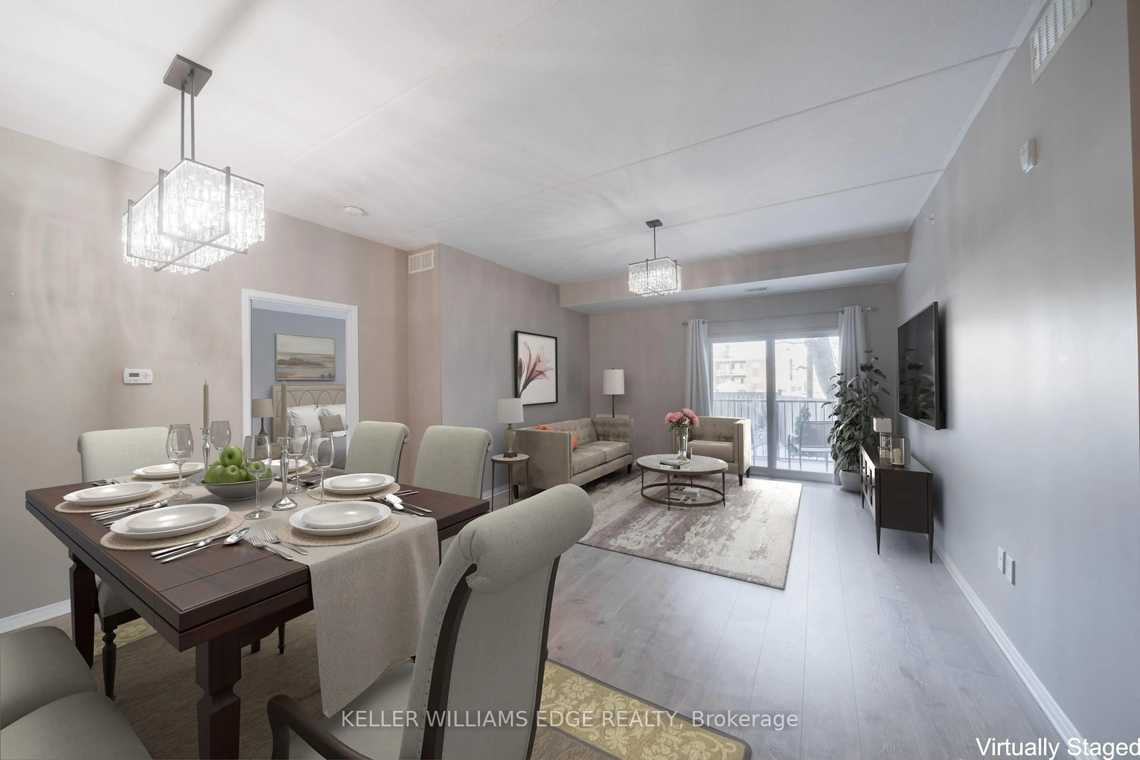 Living room with furniture, unknown for 16 Sullivan Ave #105, Thorold Ontario L2V 2Y2