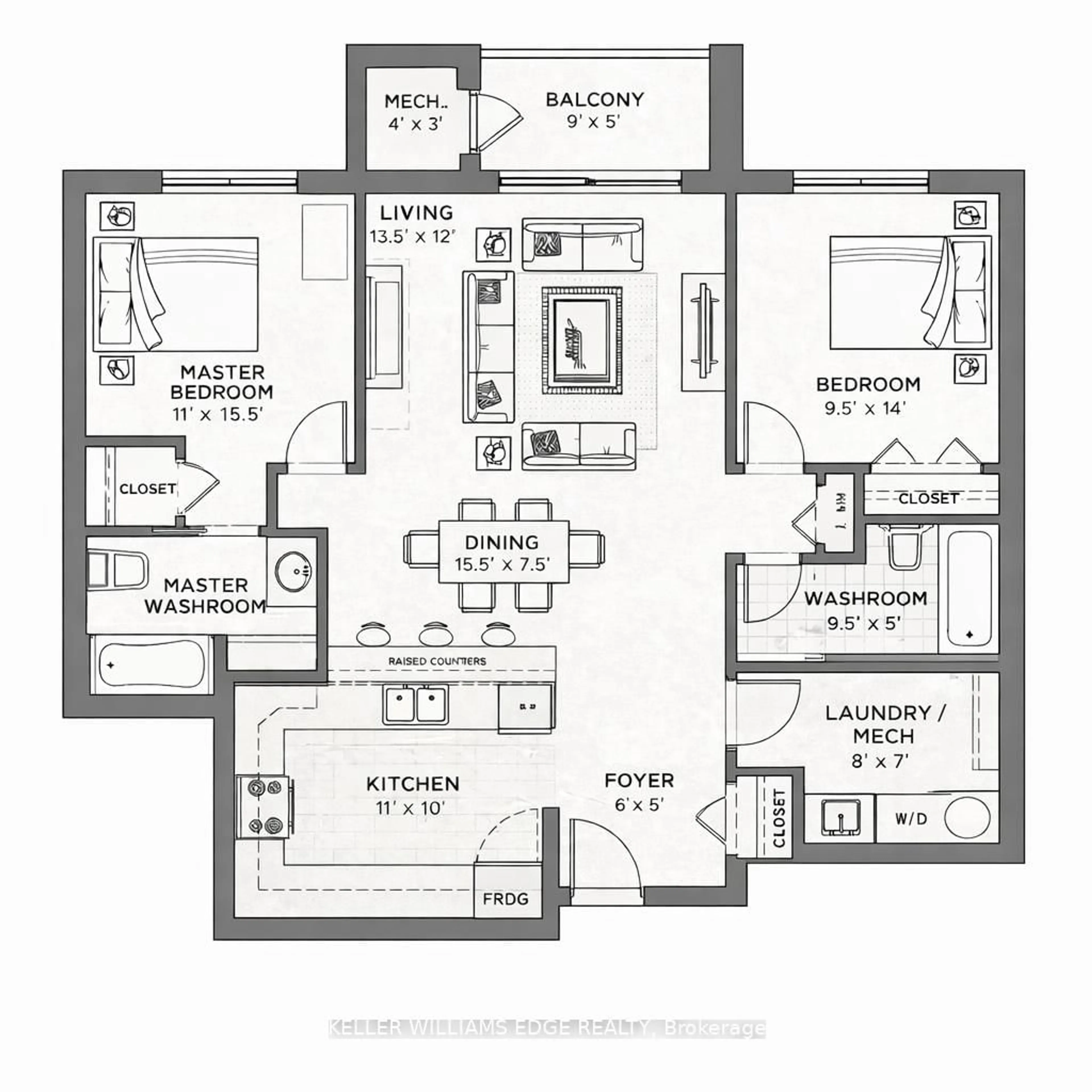 Floor plan for 16 Sullivan Ave #105, Thorold Ontario L2V 2Y2