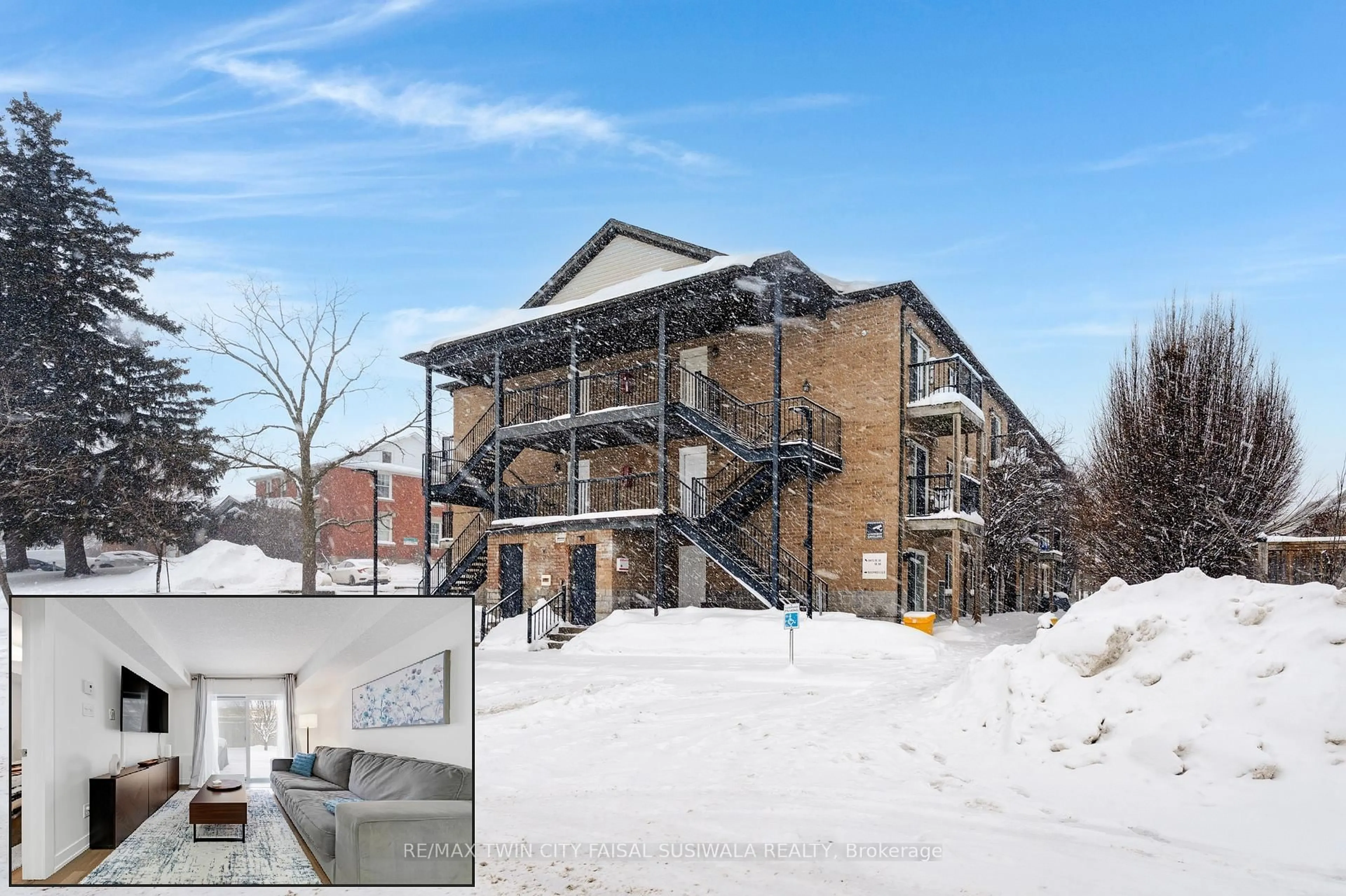 A pic from outside/outdoor area/front of a property/back of a property/a pic from drone, building for 185 Windale Cres #1C, Kitchener Ontario N2E 0G3