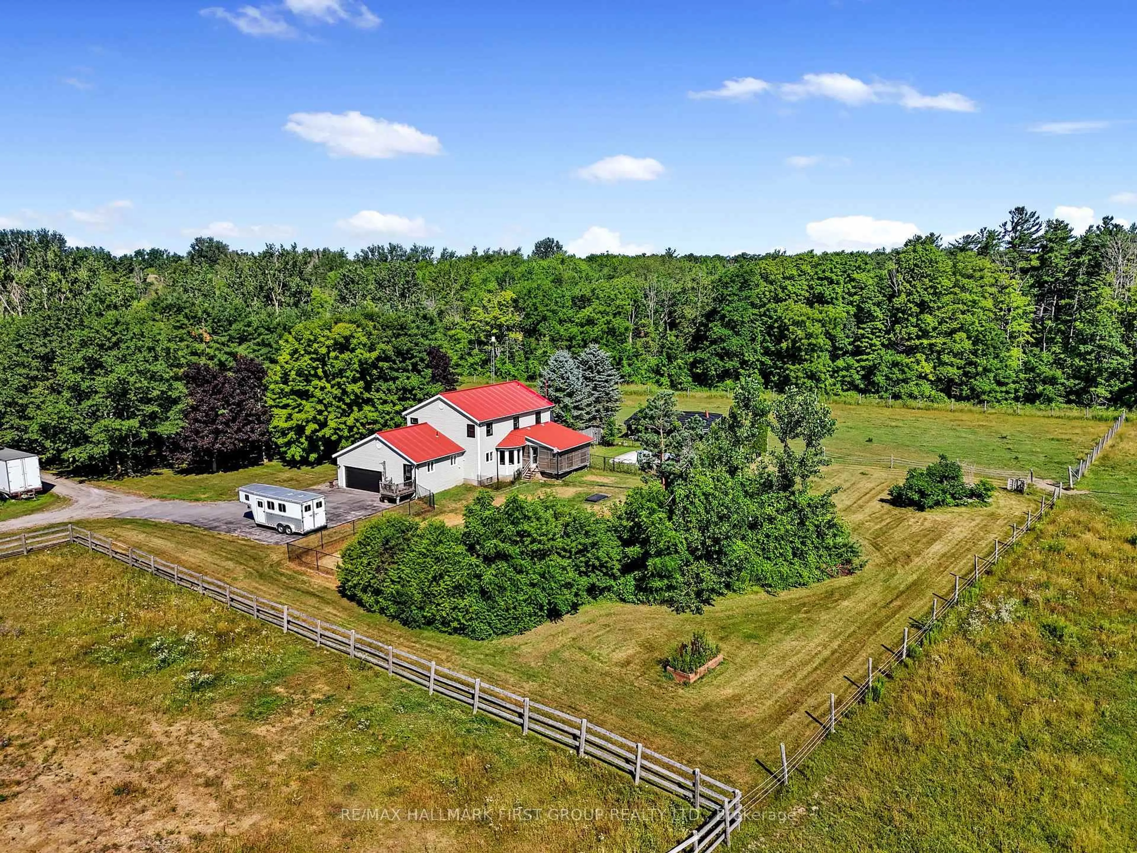 A pic from outside/outdoor area/front of a property/back of a property/a pic from drone, unknown for 325 Trottman Rd, Cramahe Ontario K0K 1S0