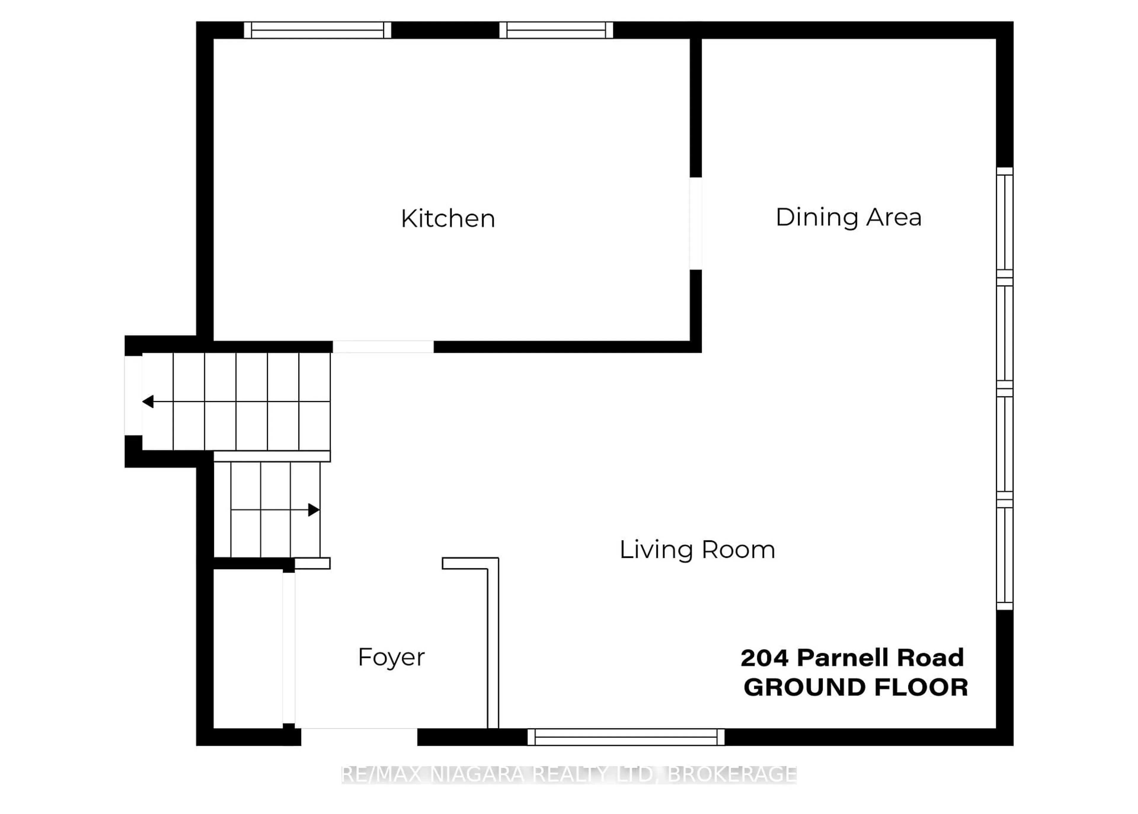 Floor plan for 204 Parnell Rd, St. Catharines Ontario L2M 1V6