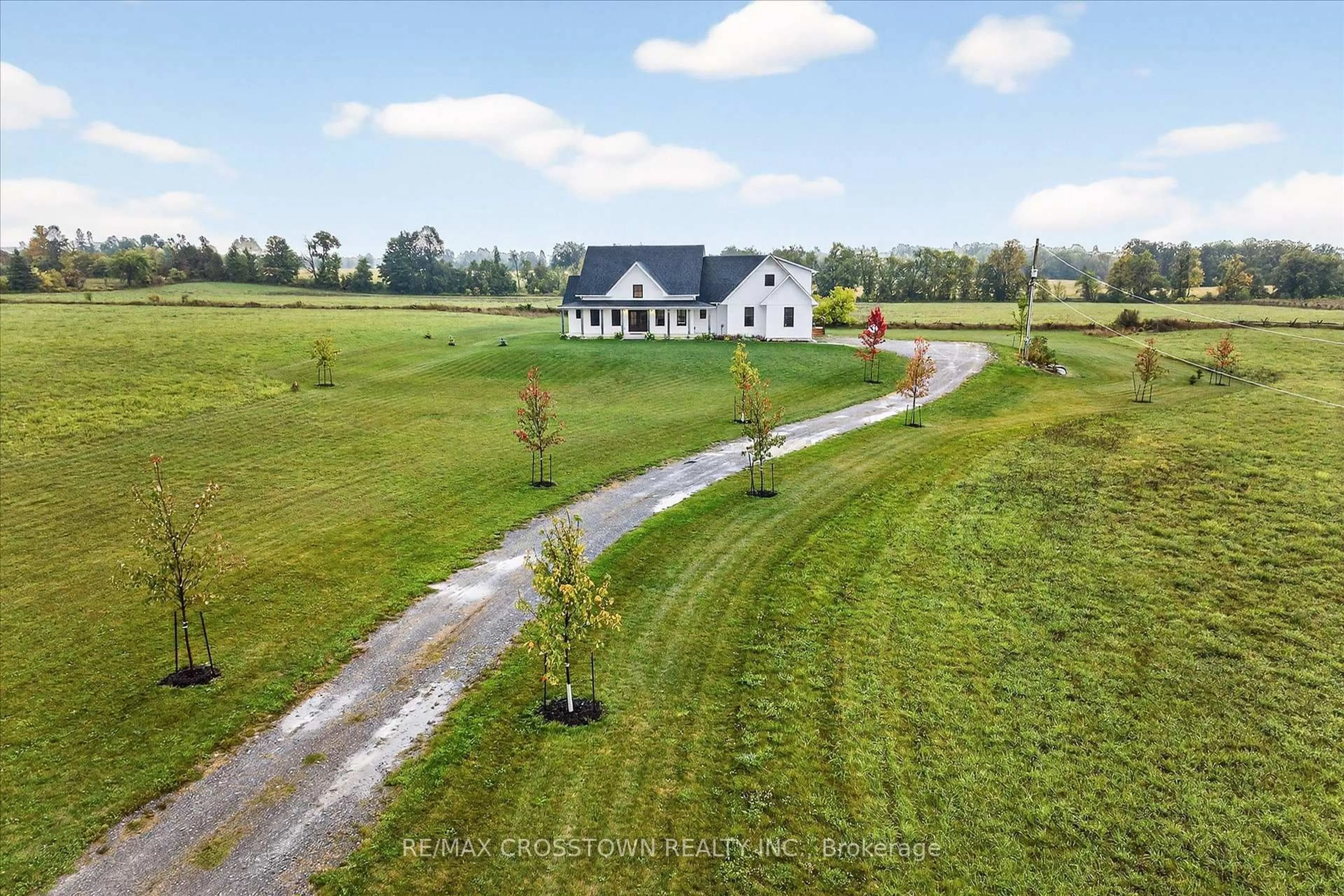 A pic from outside/outdoor area/front of a property/back of a property/a pic from drone, unknown for 613 County Rd 8 Rd, Douro-Dummer Ontario K0L 2B0