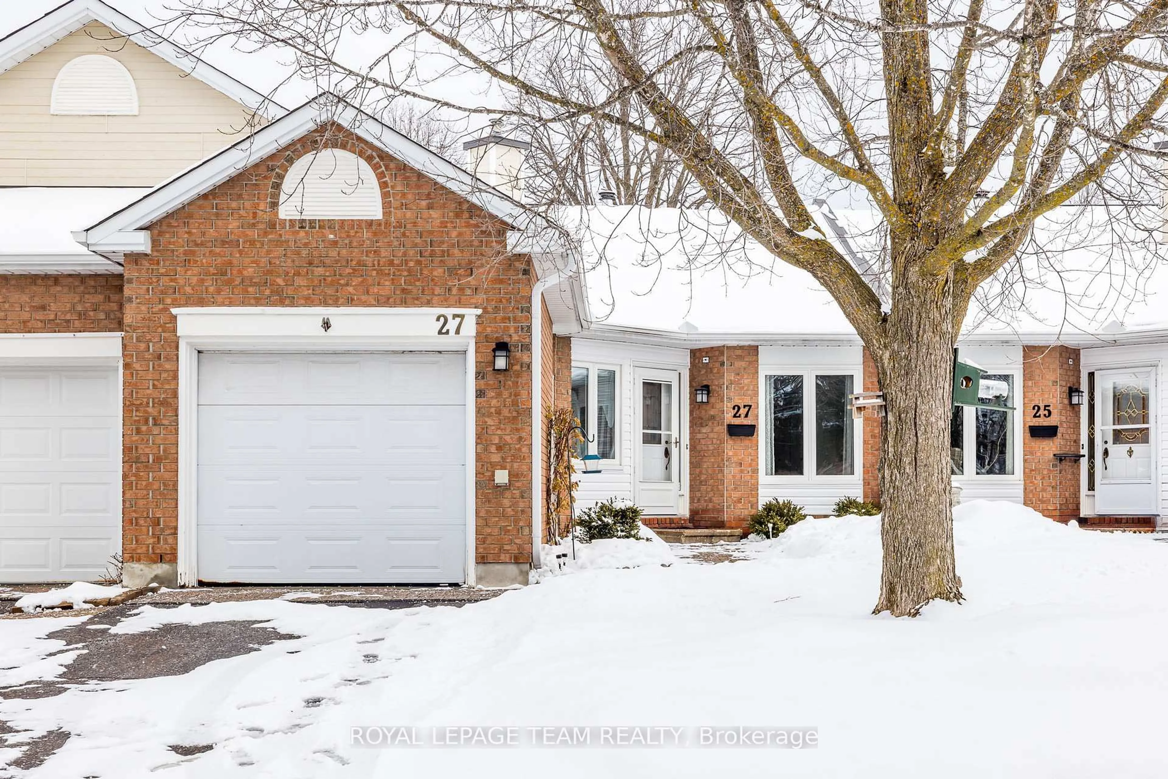 Home with brick exterior material, street for 27 Pine Needles Crt #14, Ottawa Ontario K2S 1G5