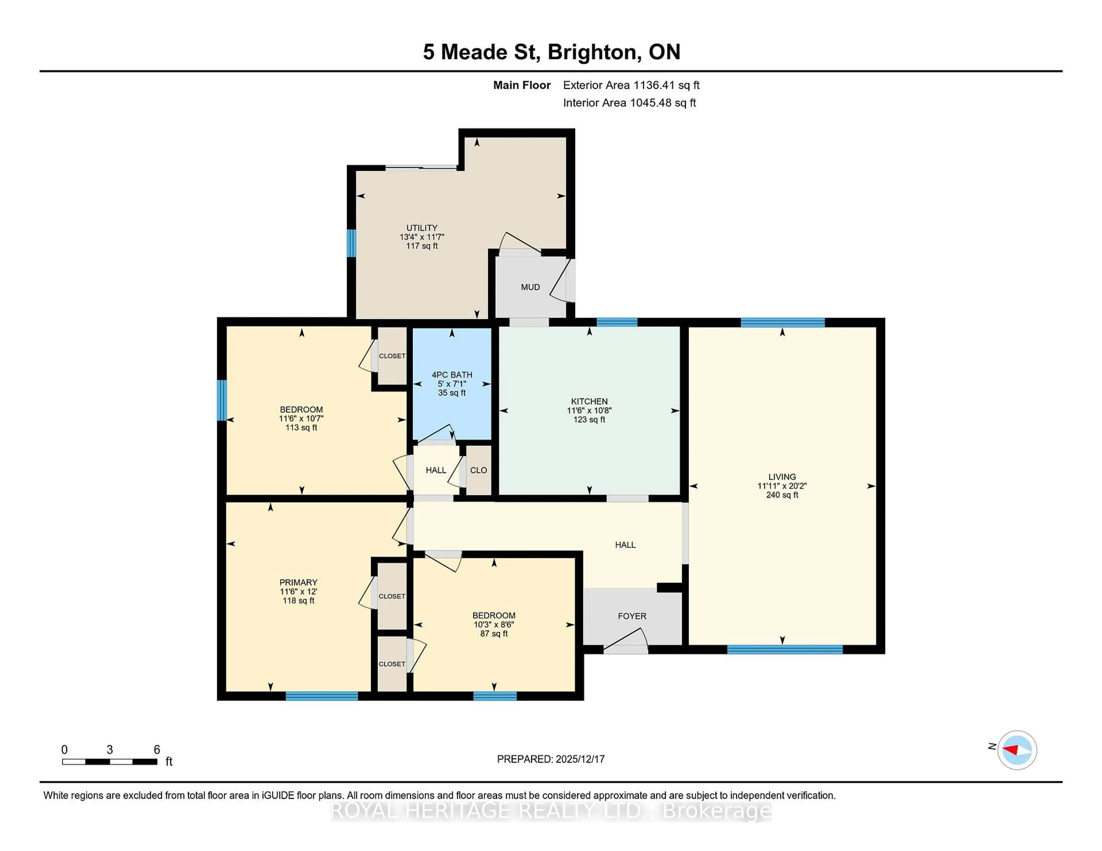 Floor plan for 5 Meade St, Brighton Ontario K0K 1H0