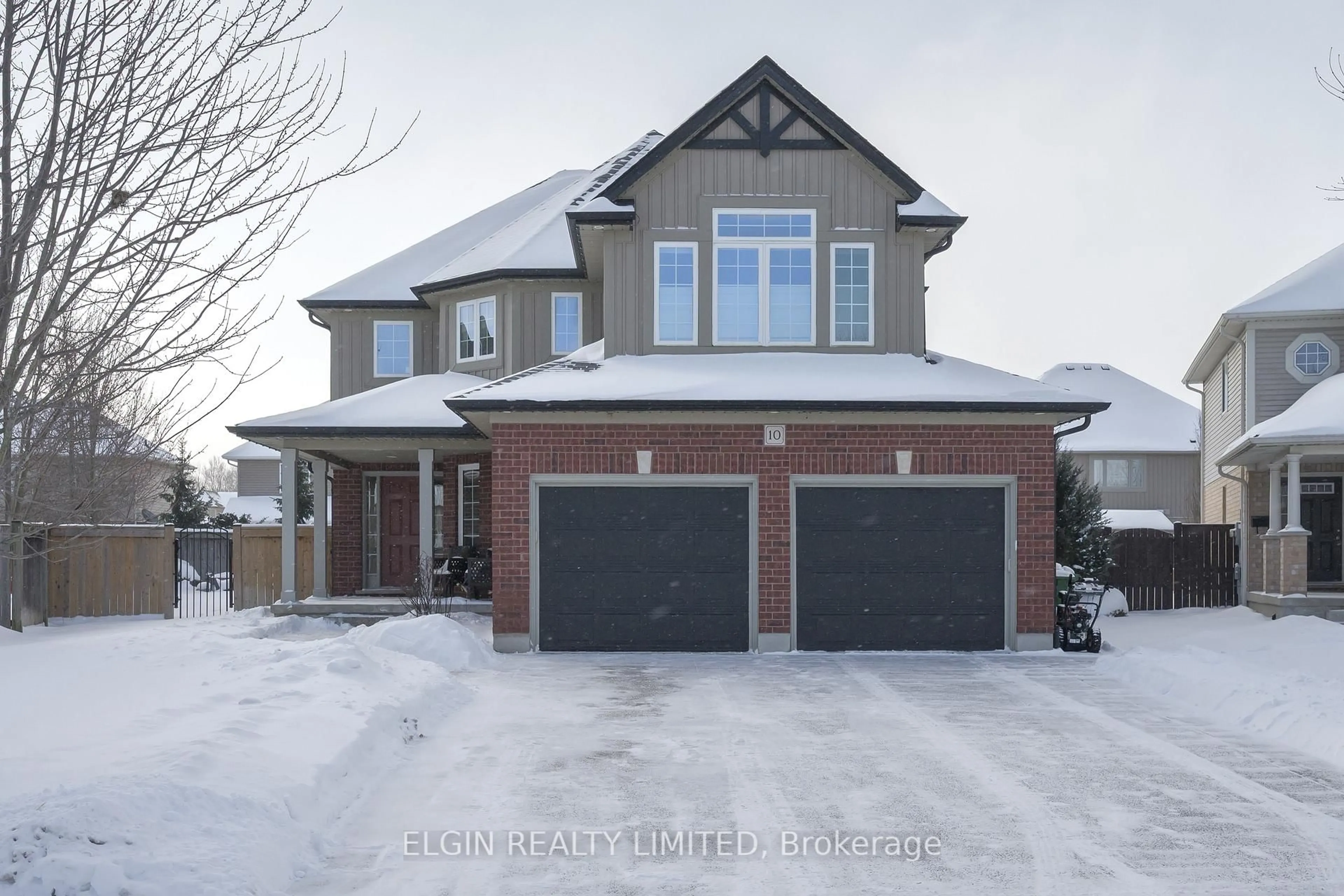 Home with brick exterior material, street for 10 Kingfisher Crt, St. Thomas Ontario N5R 6L8