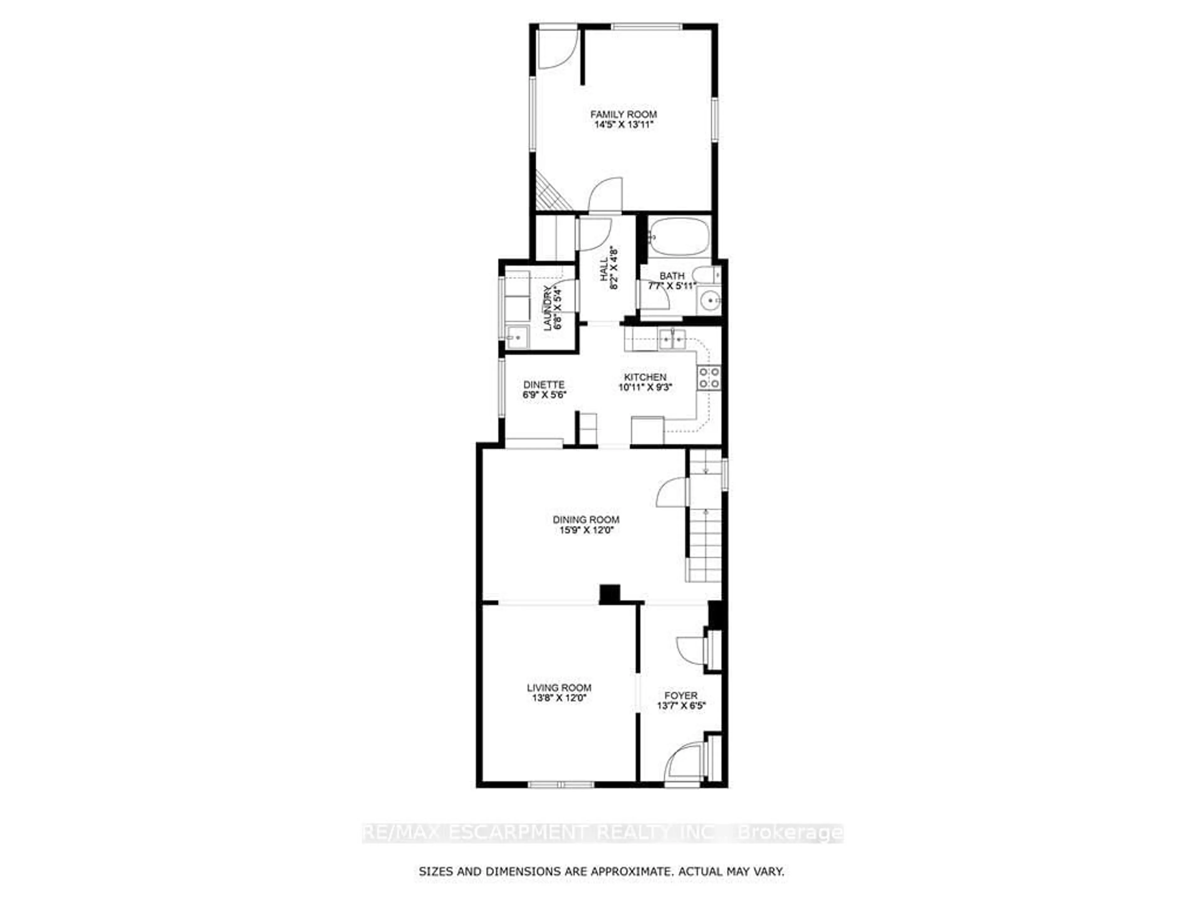 Floor plan for 21 Chatham St, Hamilton Ontario L8P 2B3