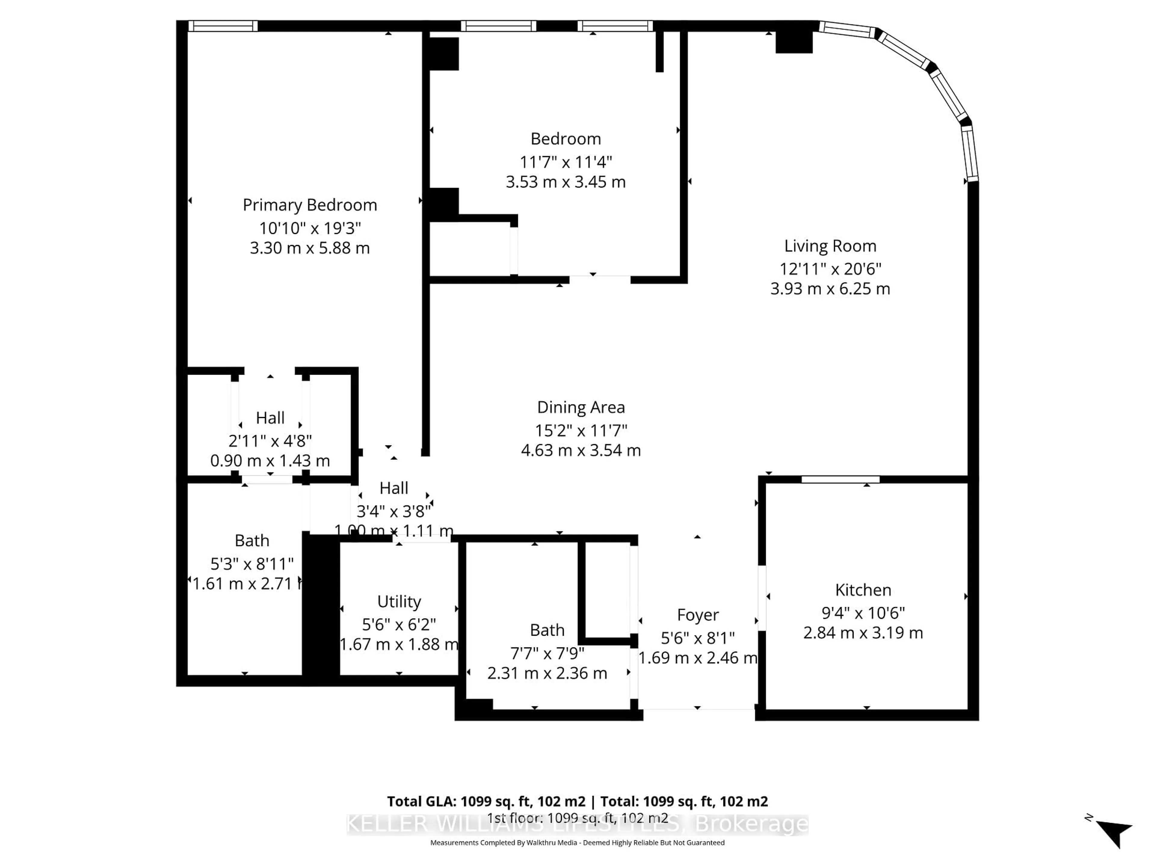 Floor plan for 7 Picton St #205, London East Ontario N6B 3N7