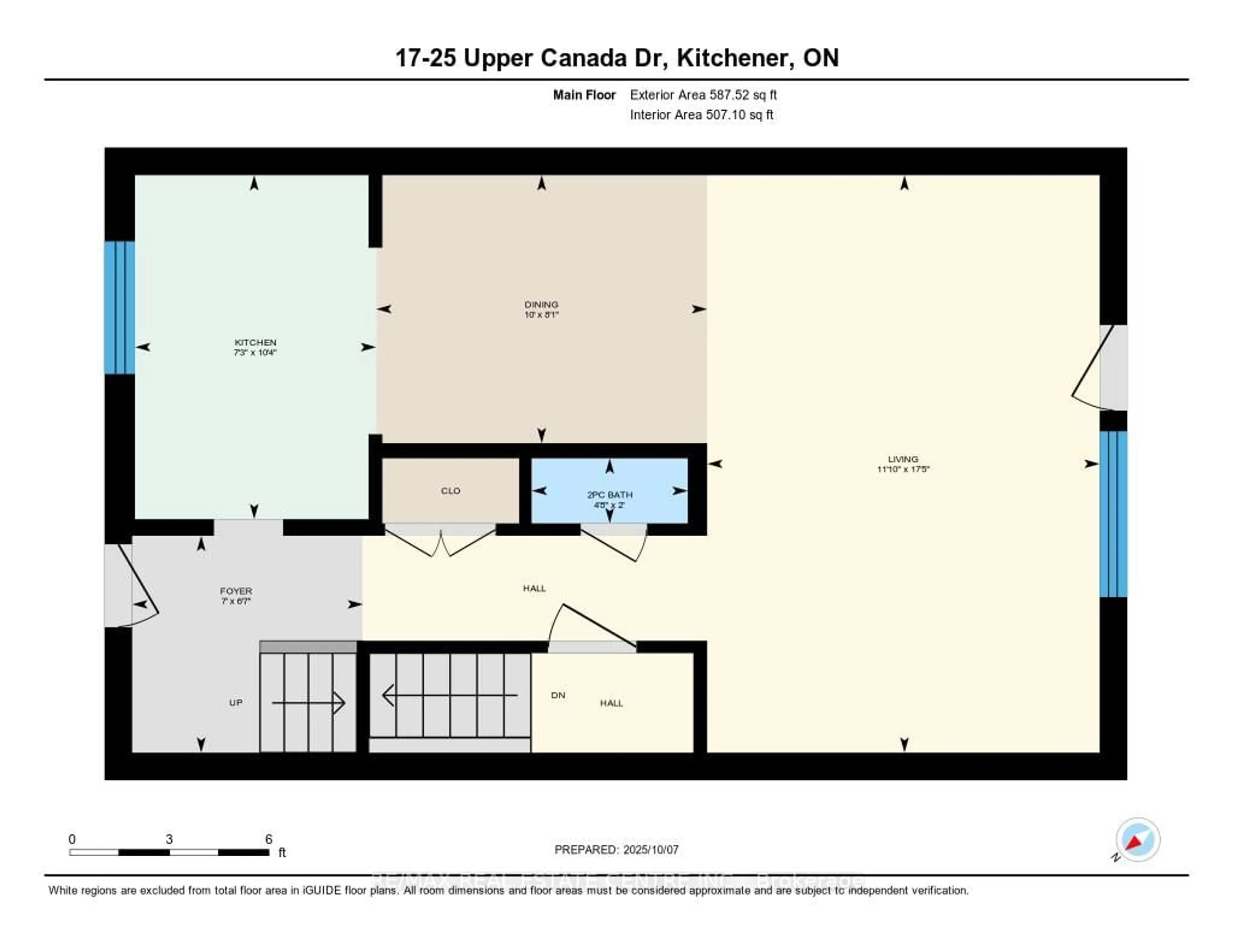 Floor plan for 25 Upper Canada Dr #17, Kitchener Ontario N2P 1G2