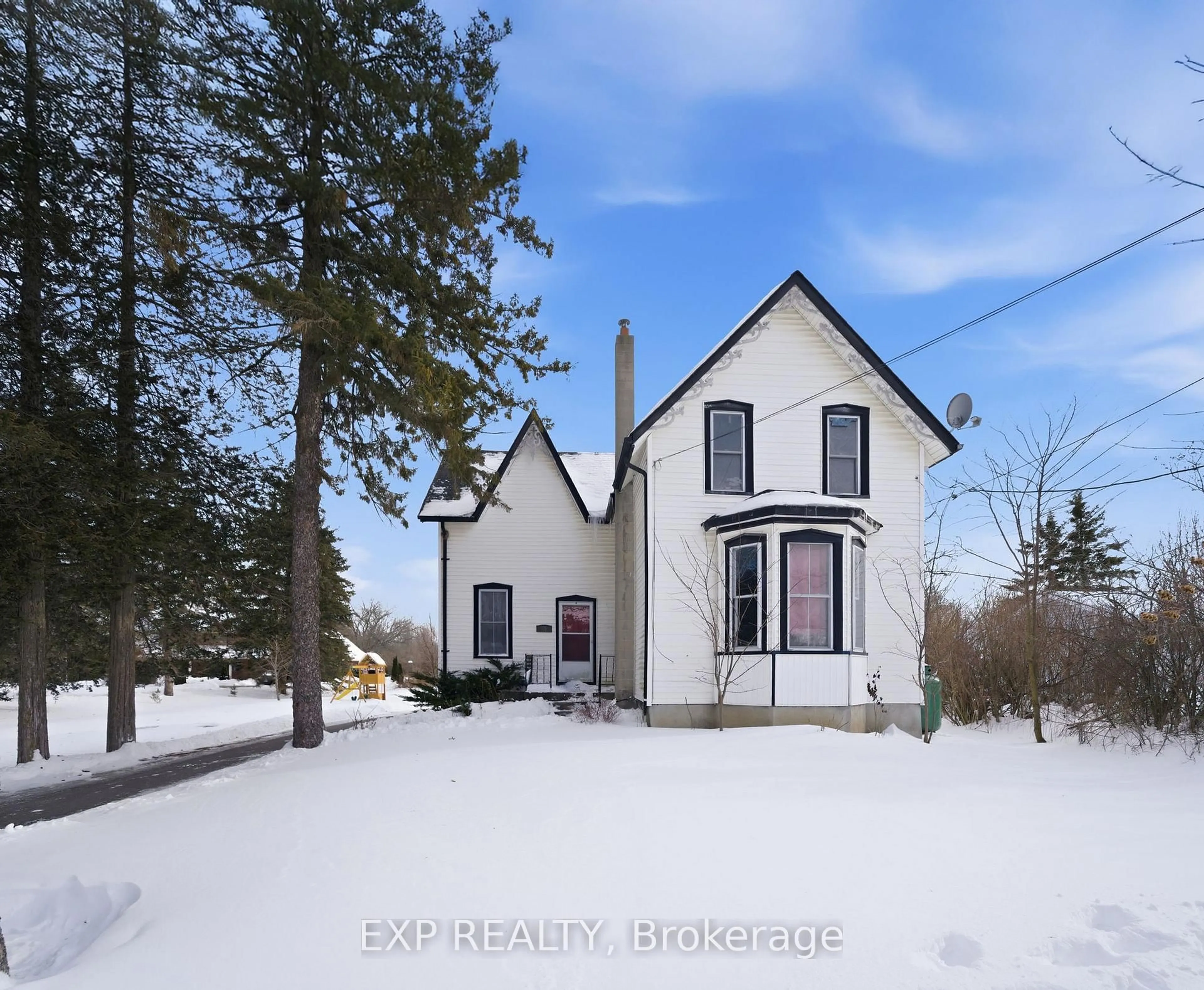 A pic from outside/outdoor area/front of a property/back of a property/a pic from drone, street for 49 Old Portage Rd, Prince Edward County Ontario K0K 1L0