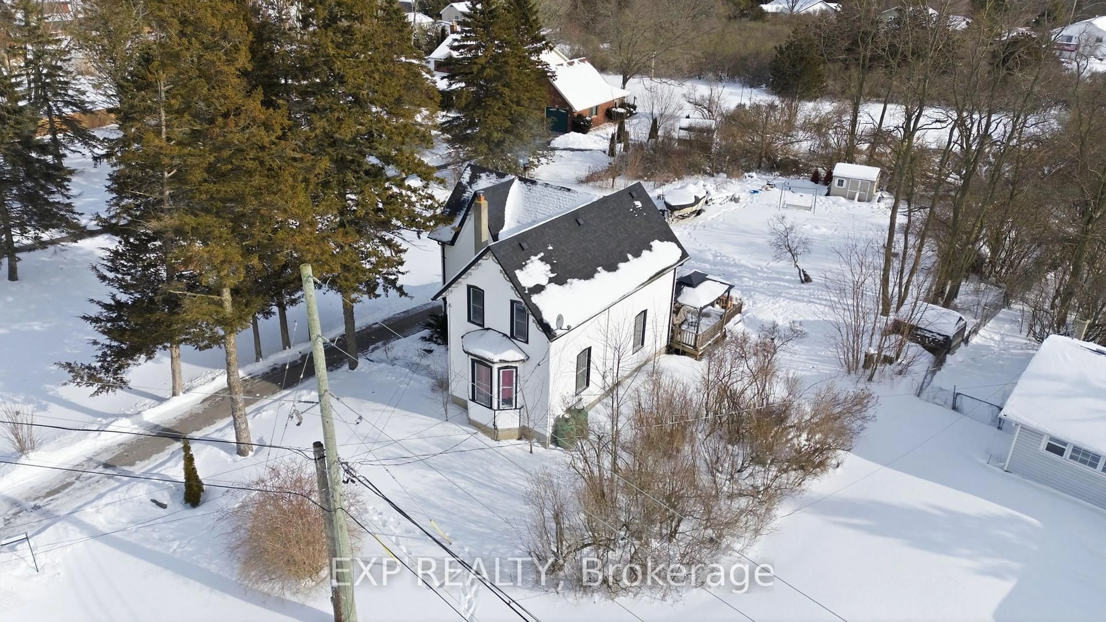A pic from outside/outdoor area/front of a property/back of a property/a pic from drone, building for 49 Old Portage Rd, Prince Edward County Ontario K0K 1L0
