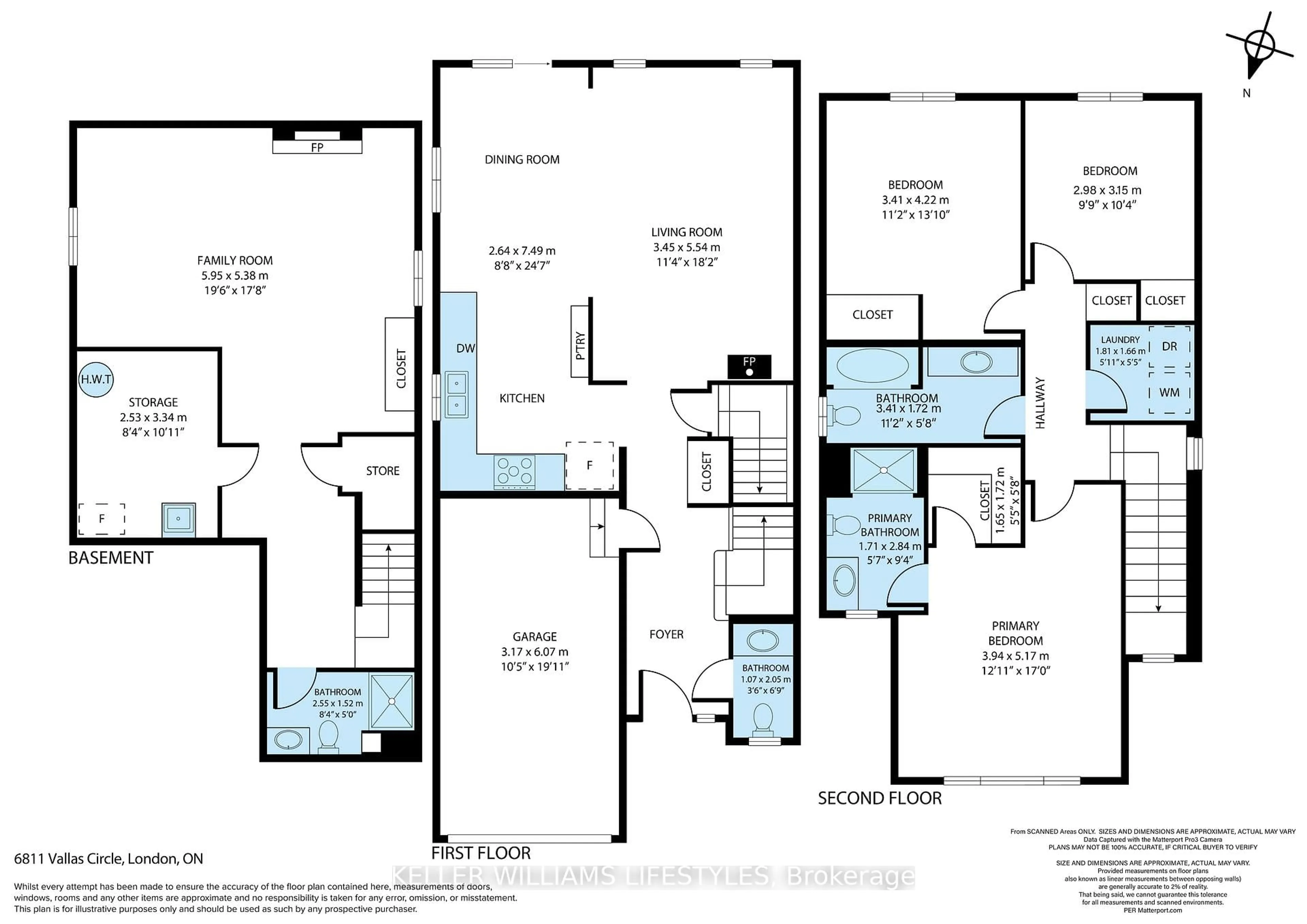 Floor plan for 6811 Vallas Circ, London South Ontario N6P 0B5