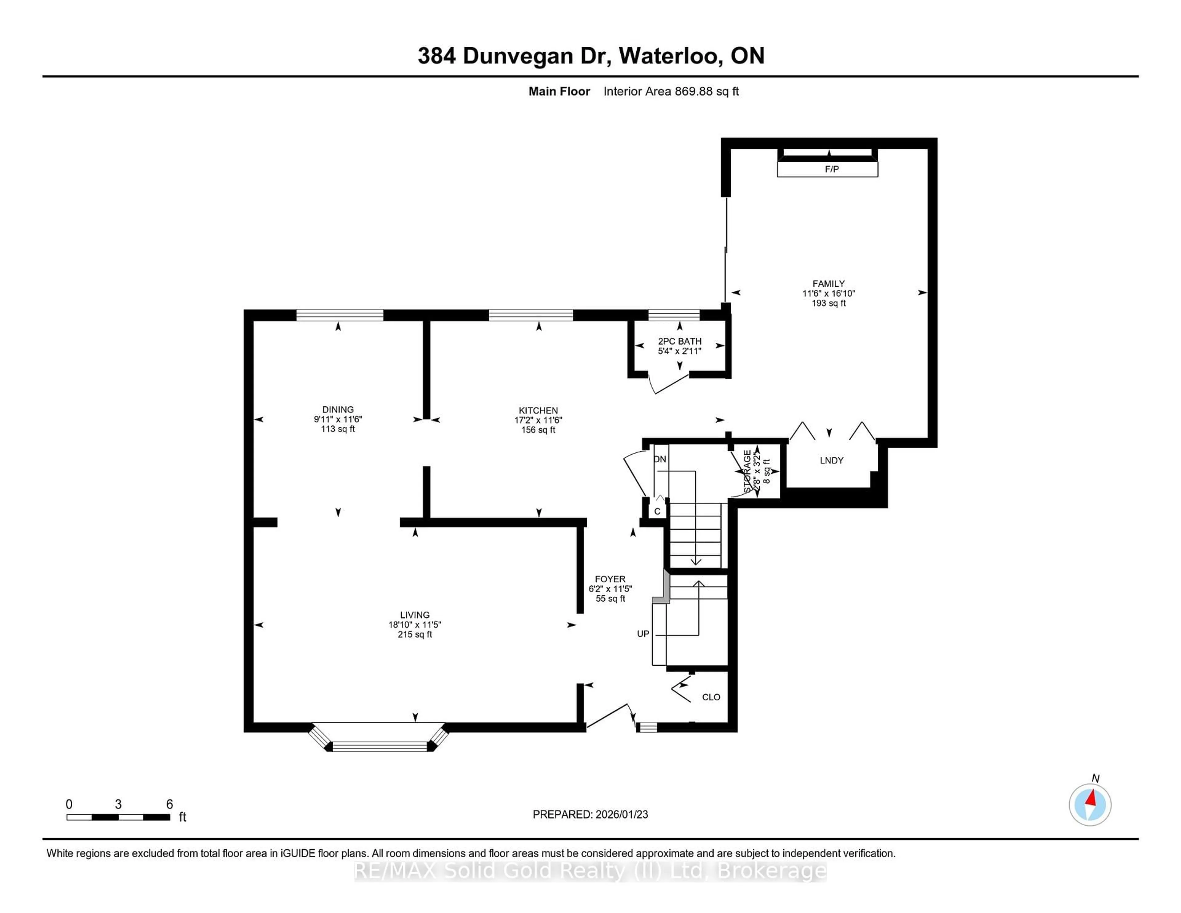 Floor plan for 384 Dunvegan Dr, Waterloo Ontario N2K 2C5