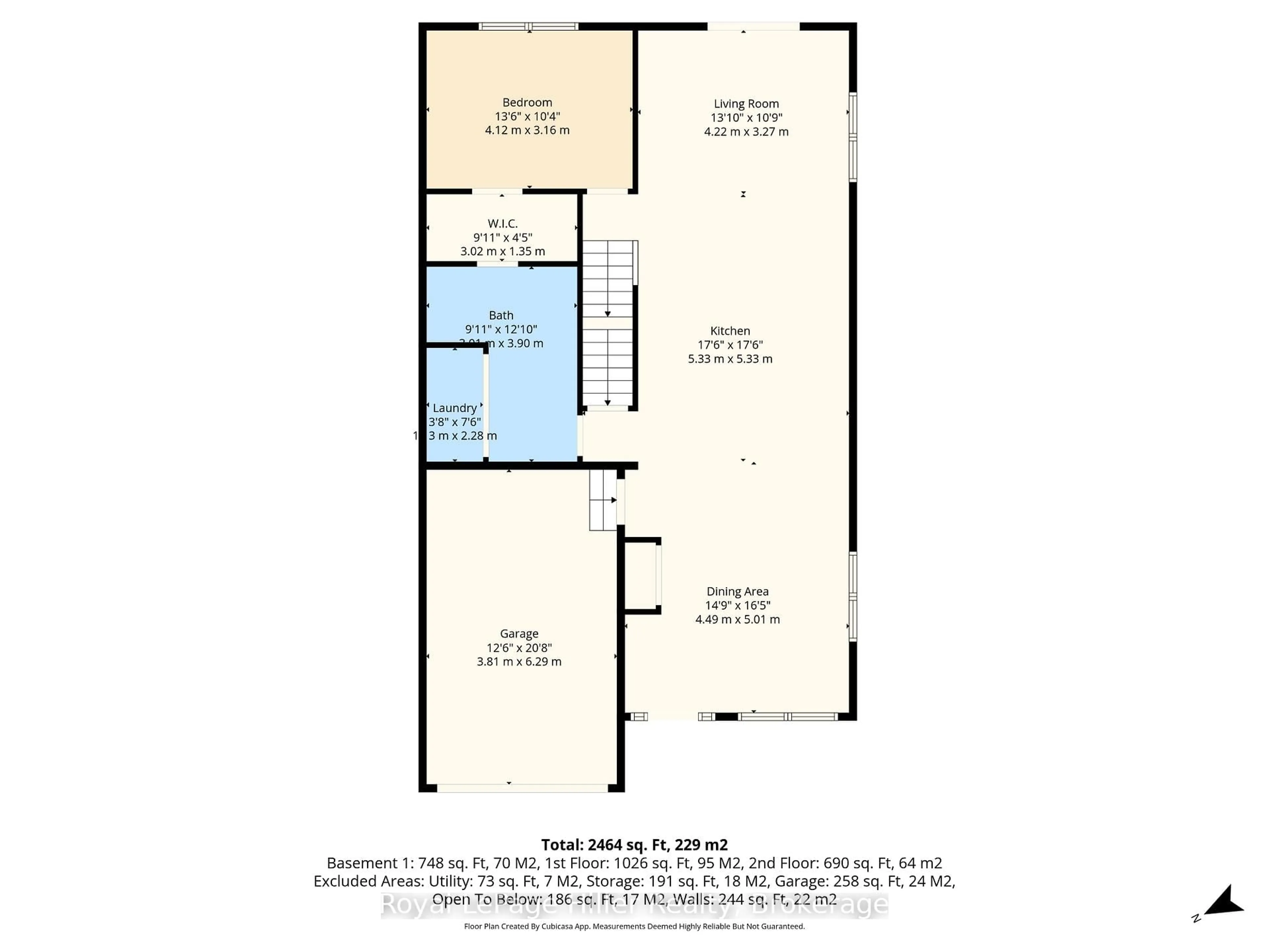 Floor plan for 225A Thames Ave, West Perth Ontario N0K 1N0