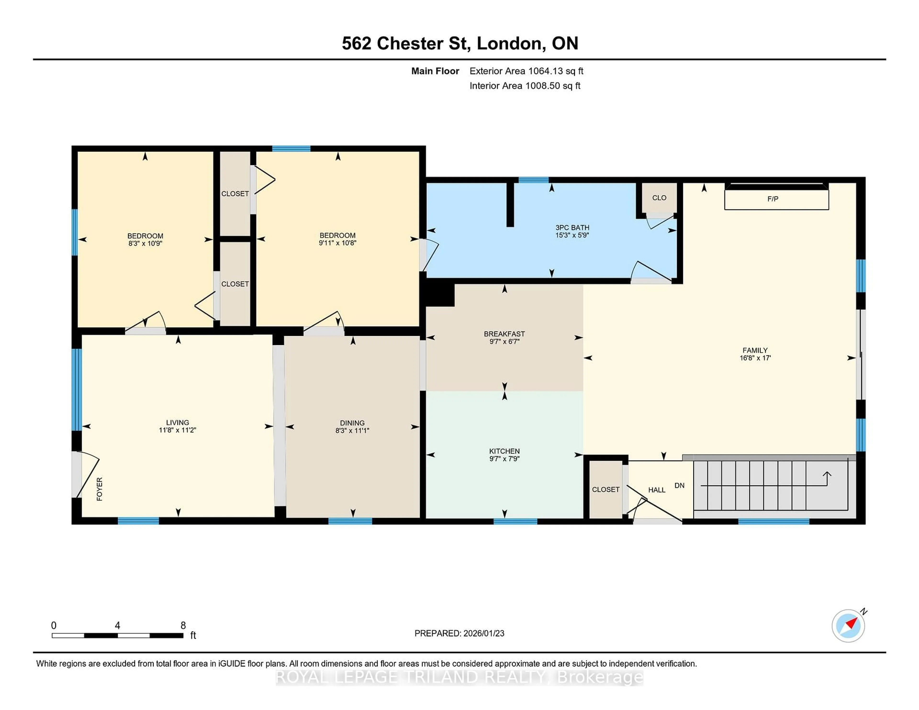 Floor plan for 562 Chester St, London South Ontario N6C 2J9