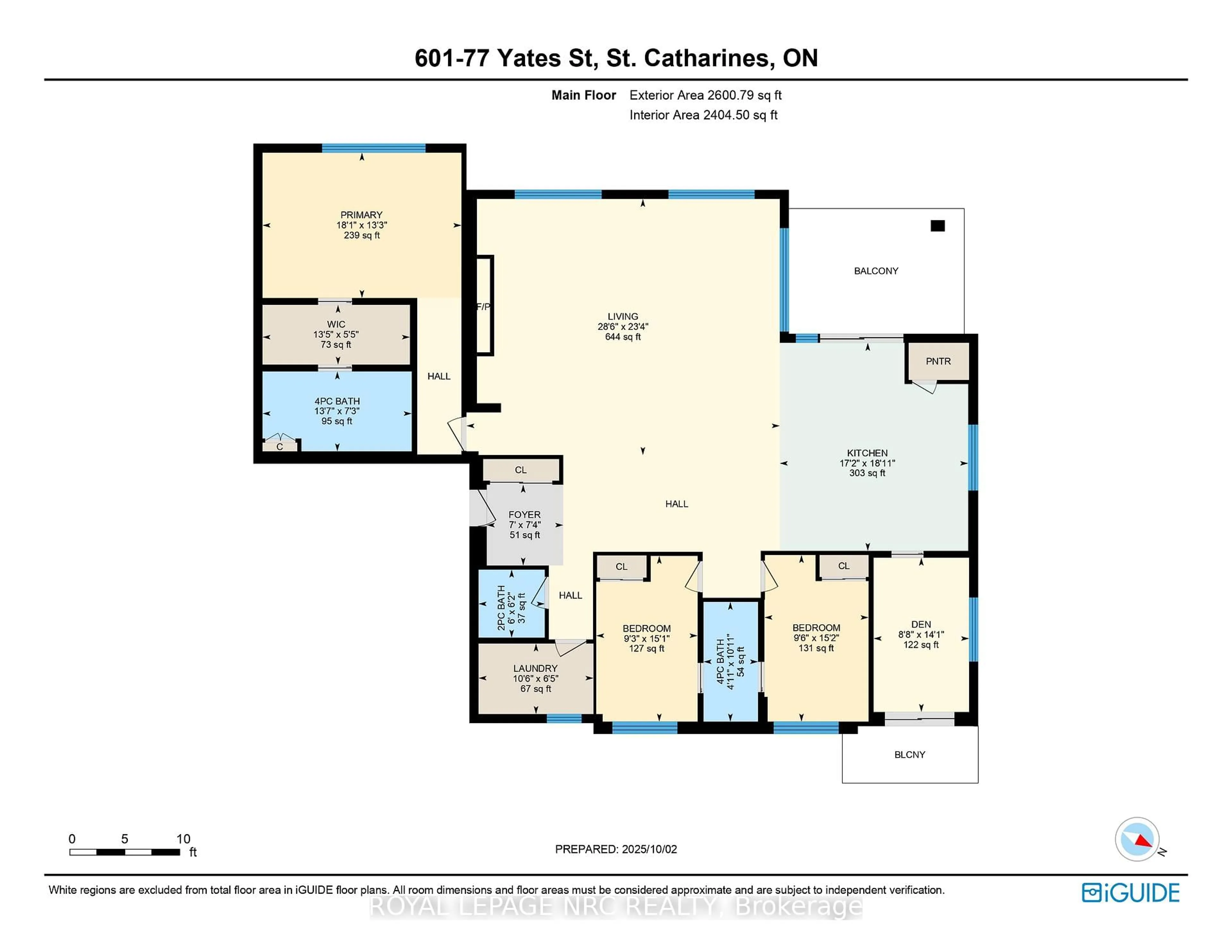 Floor plan for 77 Yates St #601, St. Catharines Ontario L2R 0C4