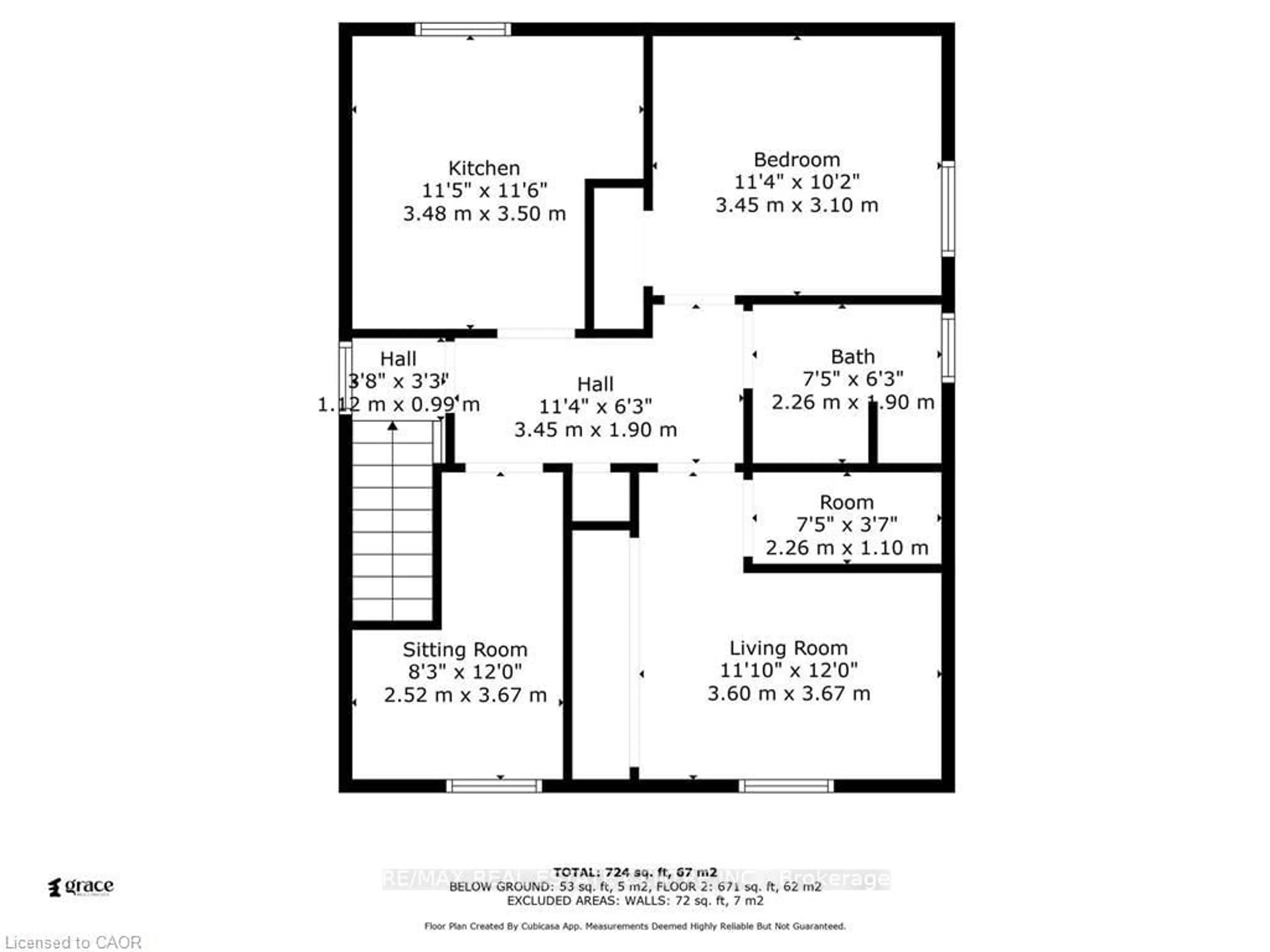 Floor plan for 229 Water St, Cambridge Ontario N1R 3B9