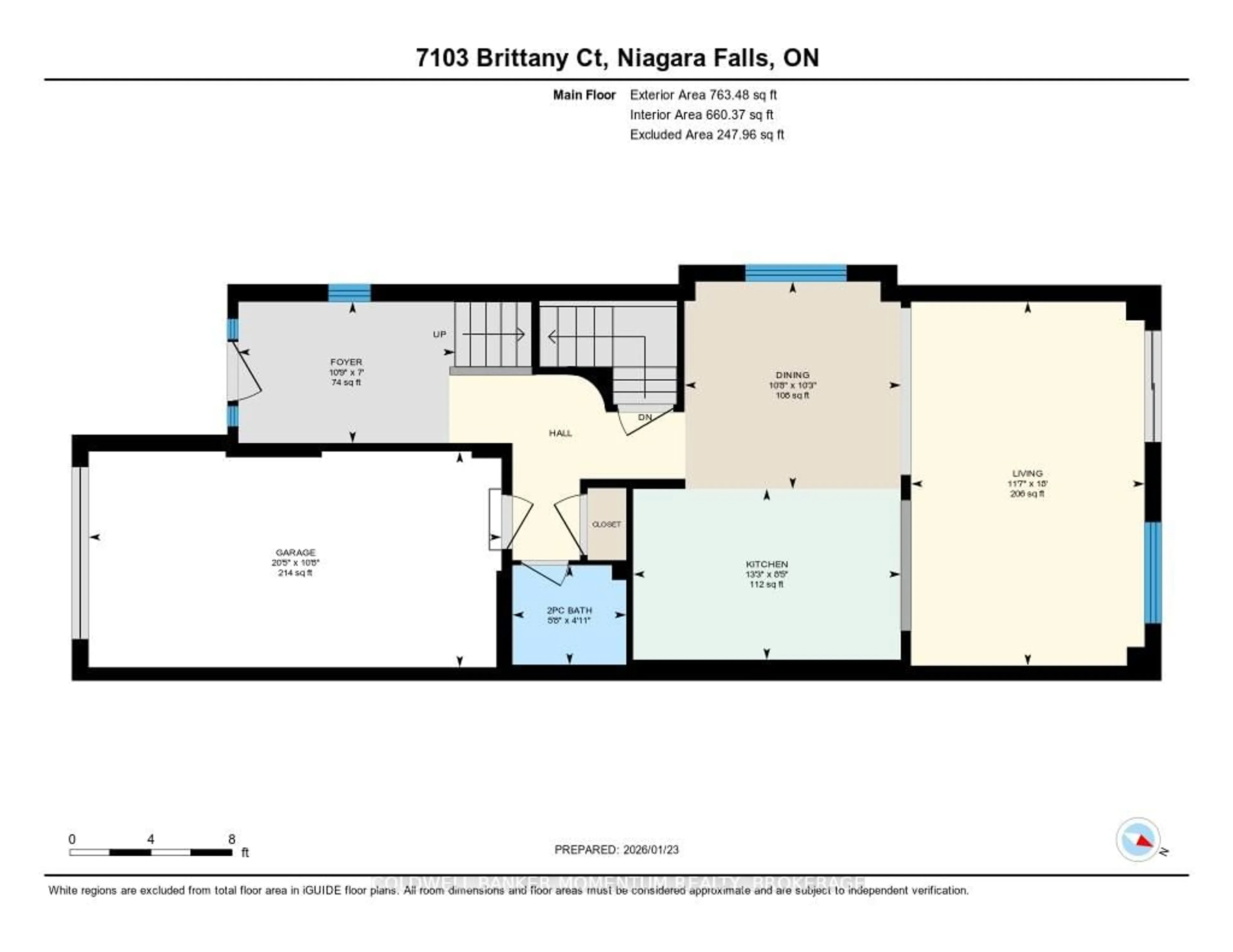 Floor plan for 7103 Brittany Crt, Niagara Falls Ontario L2H 3N6
