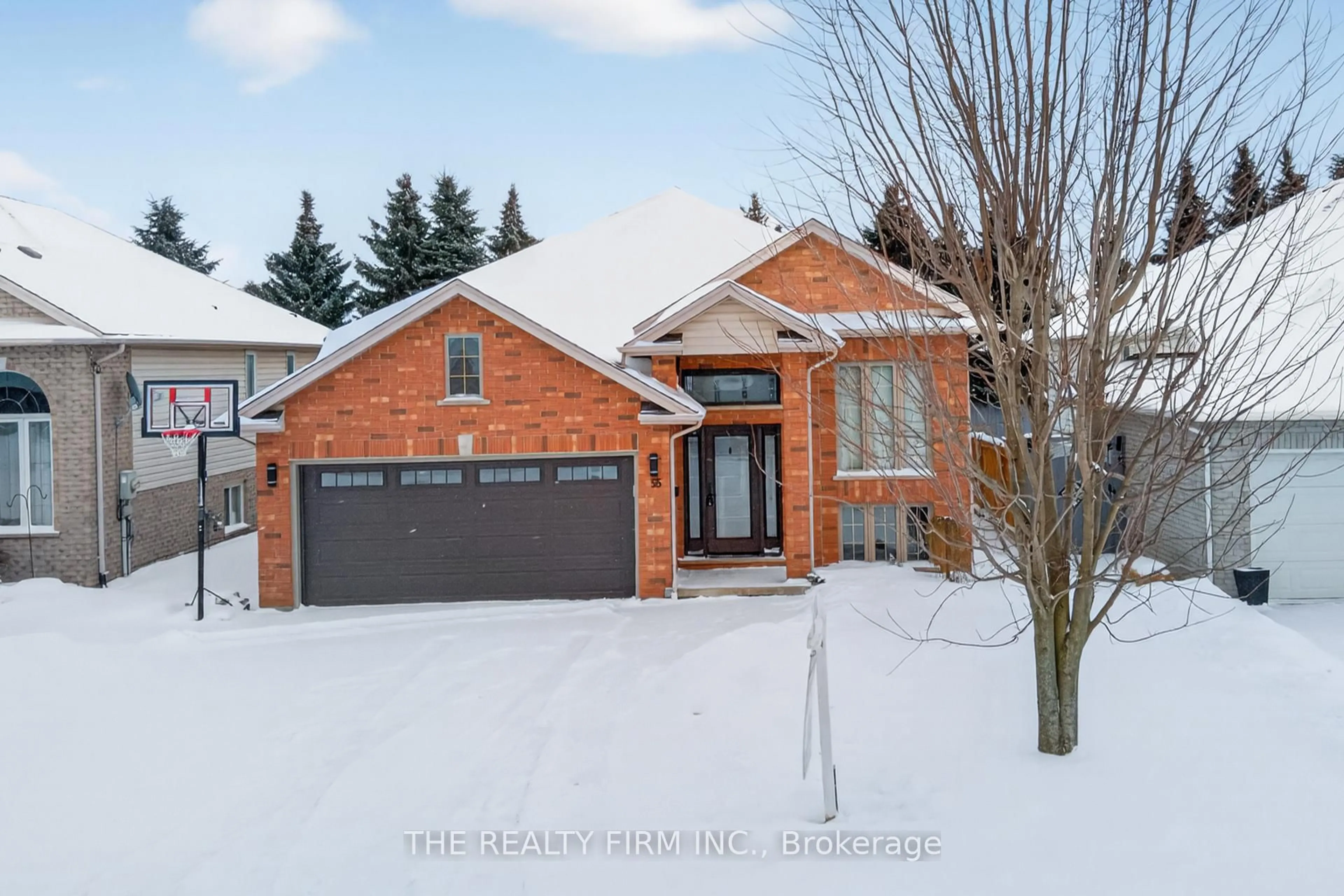 Home with brick exterior material, street for 55 Queensway Dr, Strathroy-Caradoc Ontario N7G 4M2