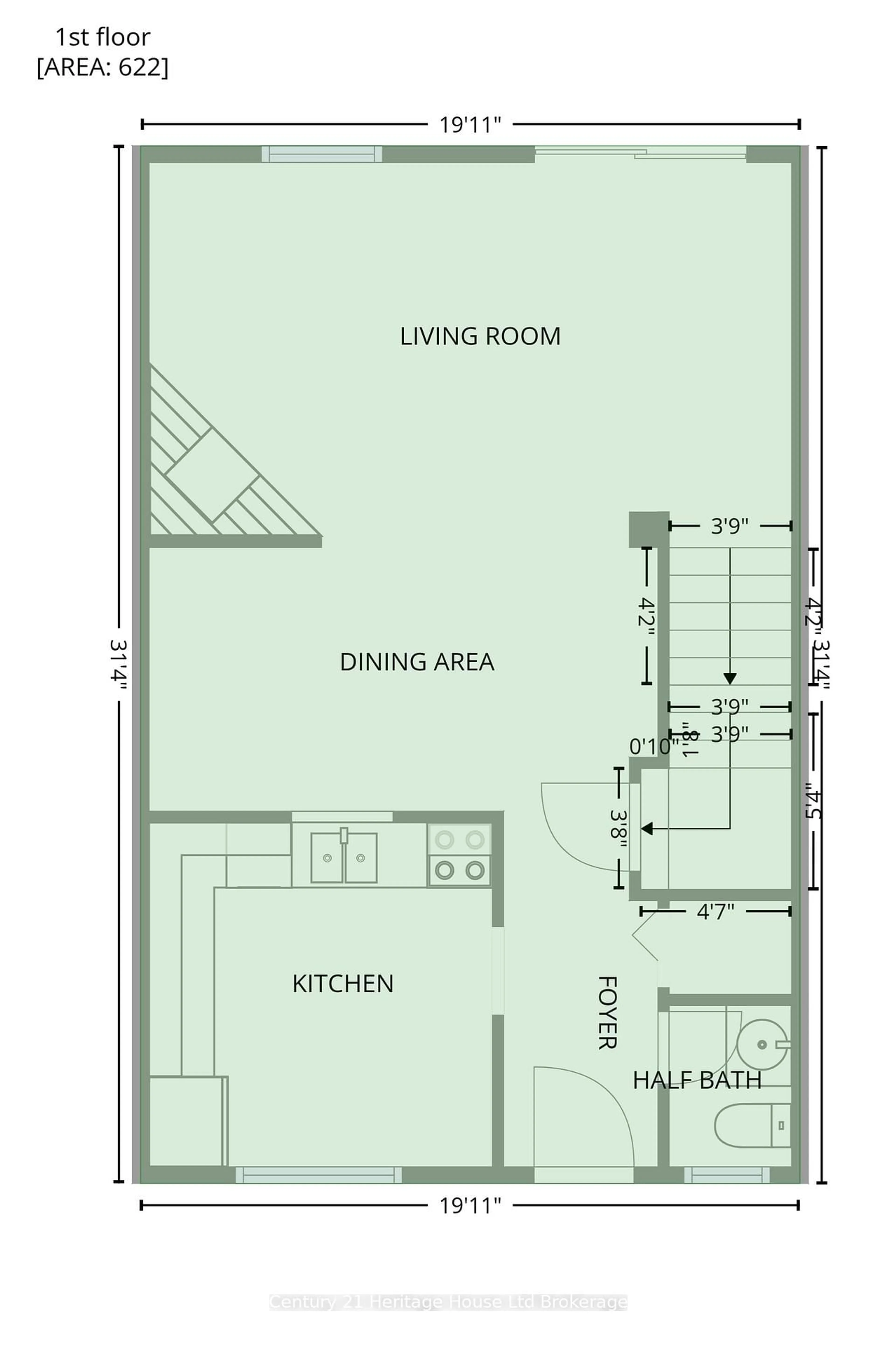 Floor plan for 80 Hiawatha Rd #43, Woodstock Ontario N4T 1R1