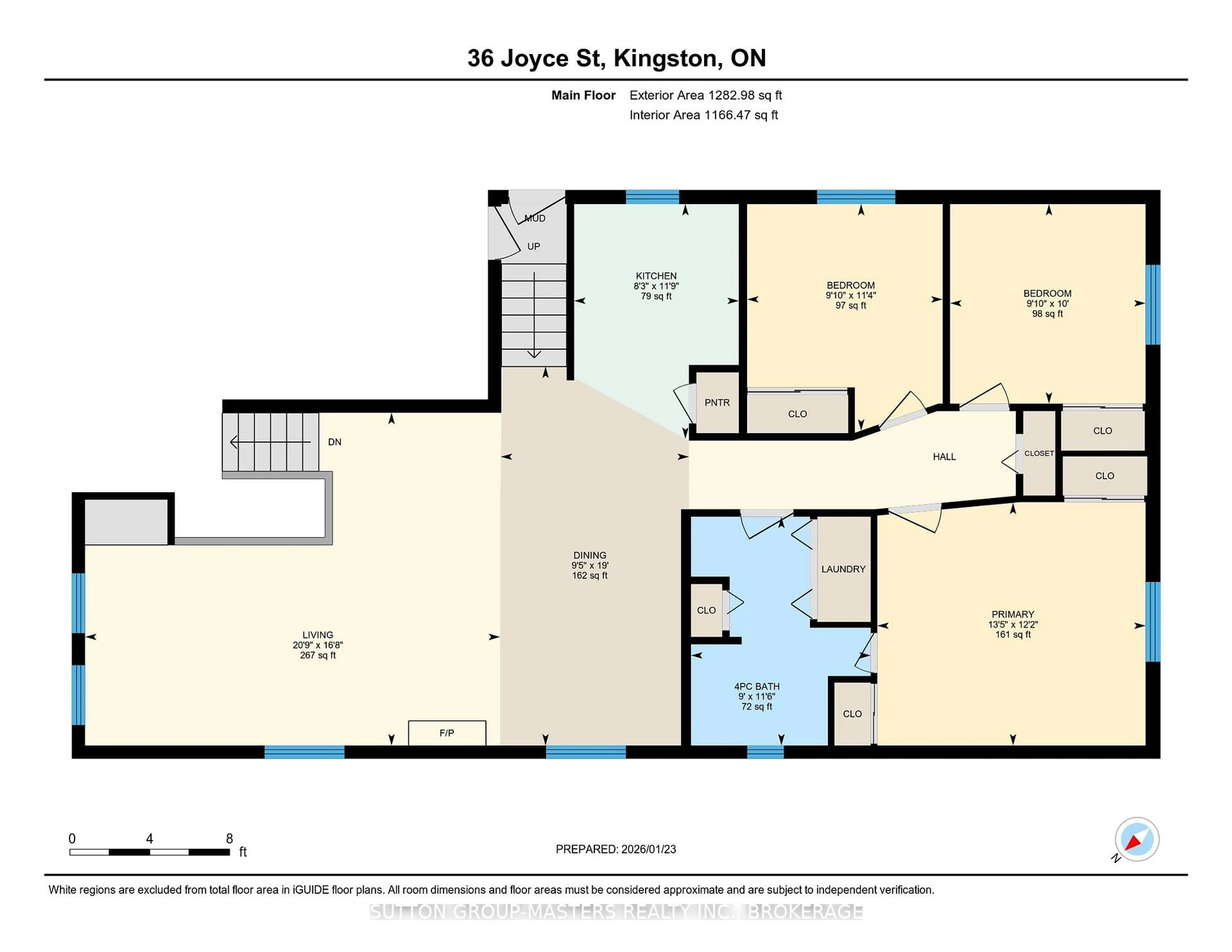Floor plan for 36 Joyce St, Kingston Ontario K7K 6H3