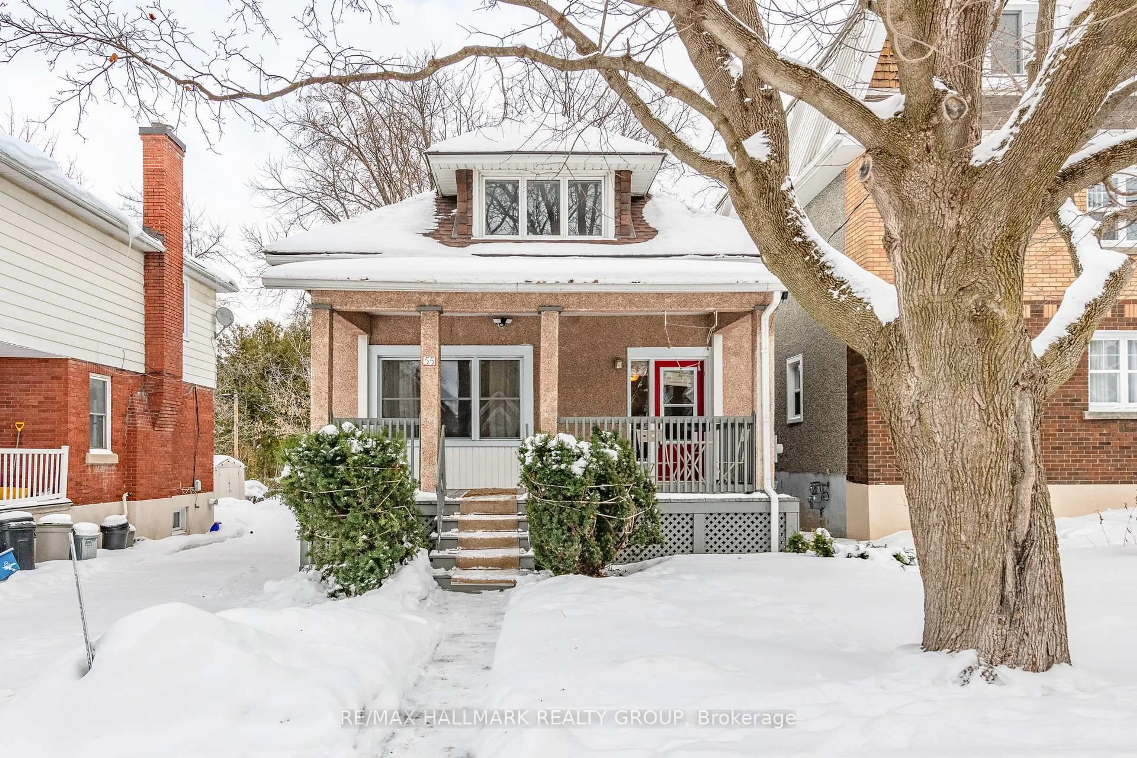 Home with brick exterior material, street for 55 Smirle Ave, Ottawa Ontario K1Y 0S2