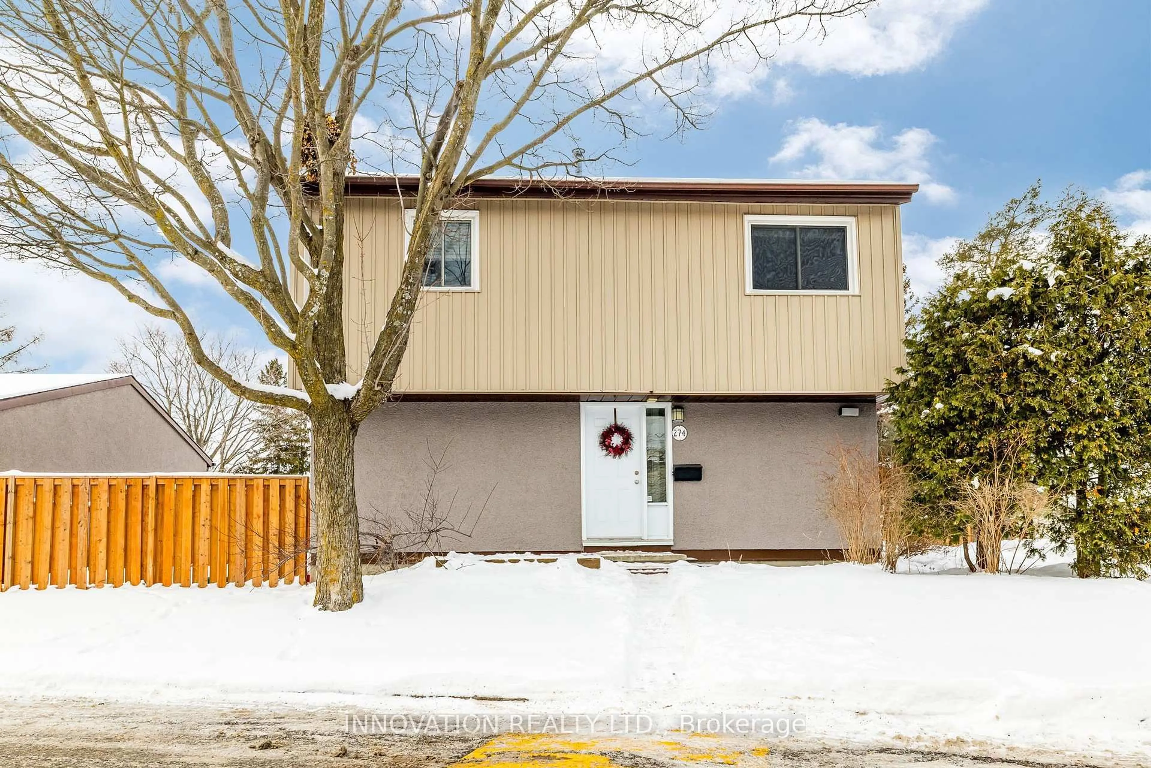 Home with vinyl exterior material, street for 274 Woodfield Dr, Ottawa Ontario K2G 3W9