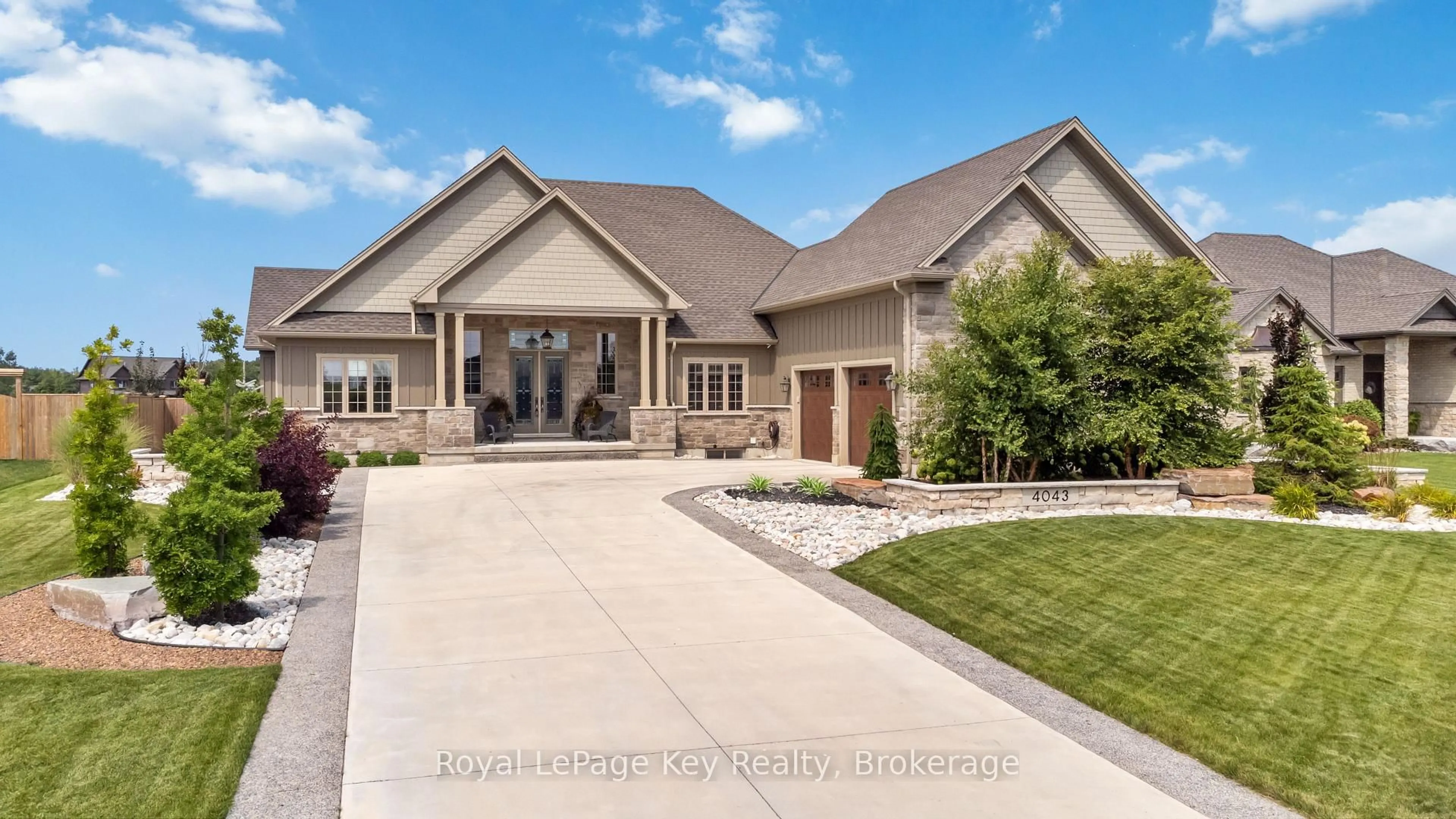 Home with brick exterior material, street for 4043 Van Bree Dr, Plympton-Wyoming Ontario N0N 1J6