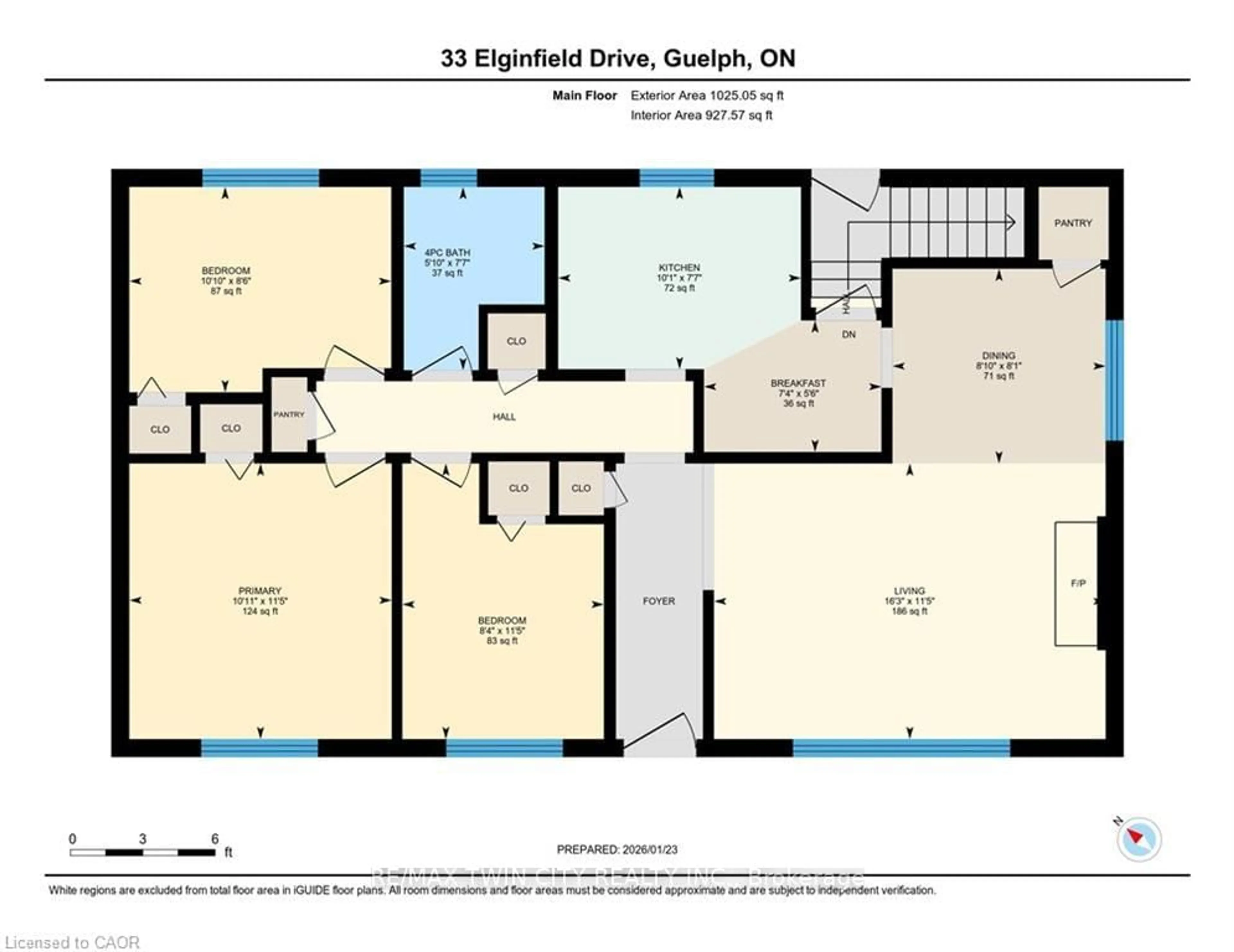 Floor plan for 33 ELGINFIELD Dr, Guelph Ontario N1E 4E5