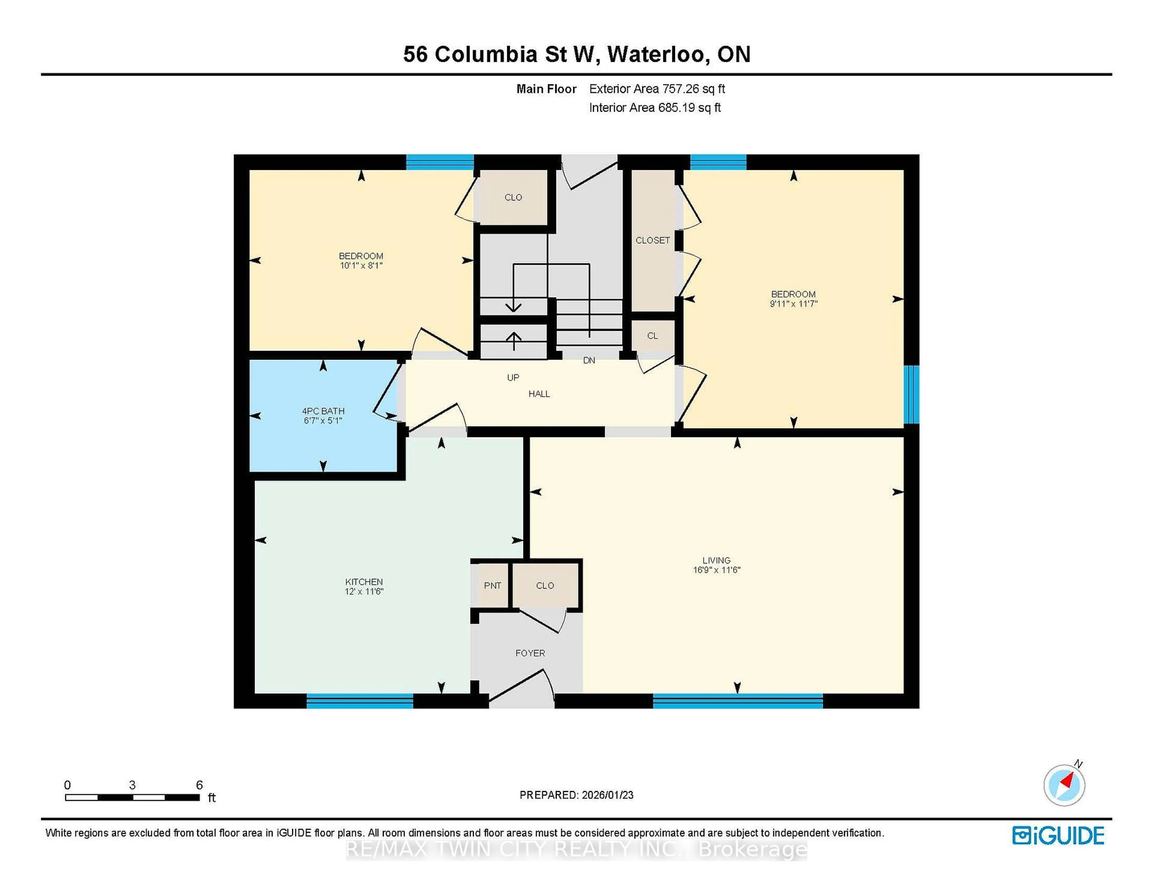 Floor plan for 56 Columbia St, Waterloo Ontario N2L 3K5