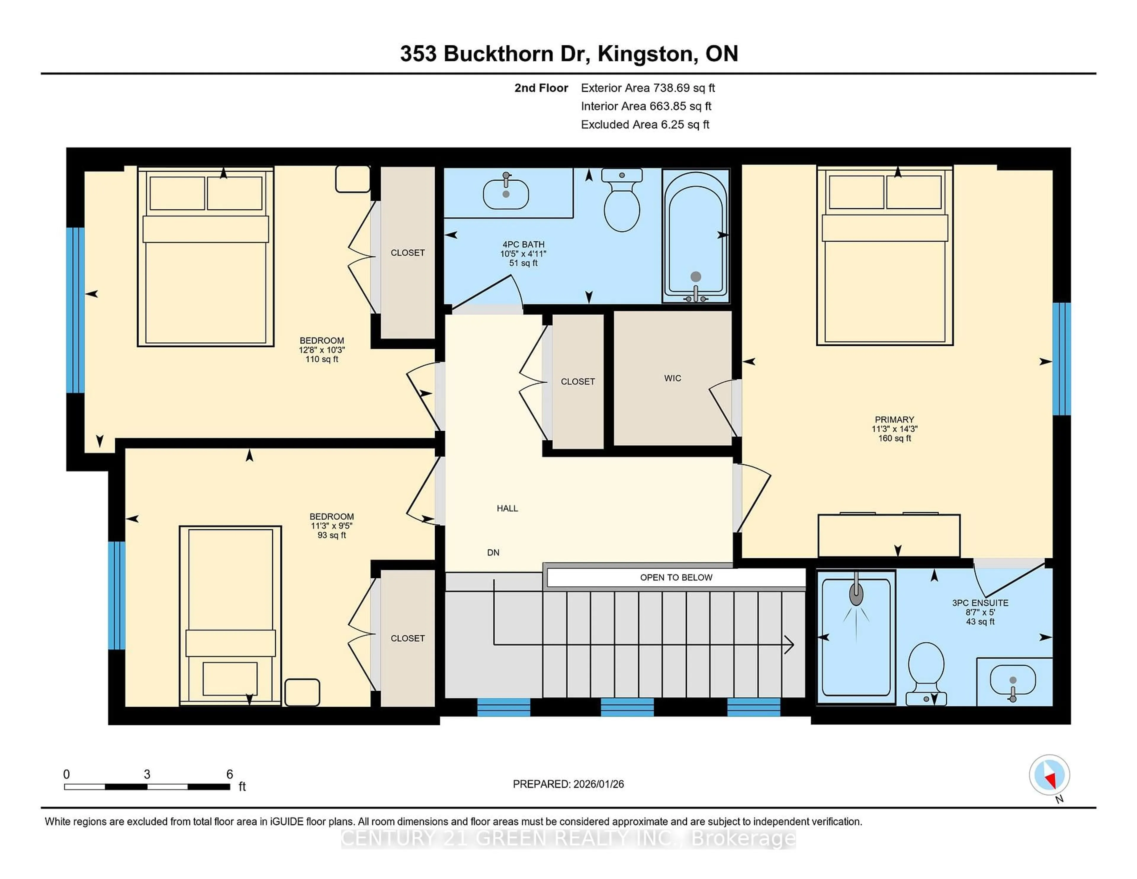 Floor plan for 353 Buckthorn Dr, Kingston Ontario K7P 0S1