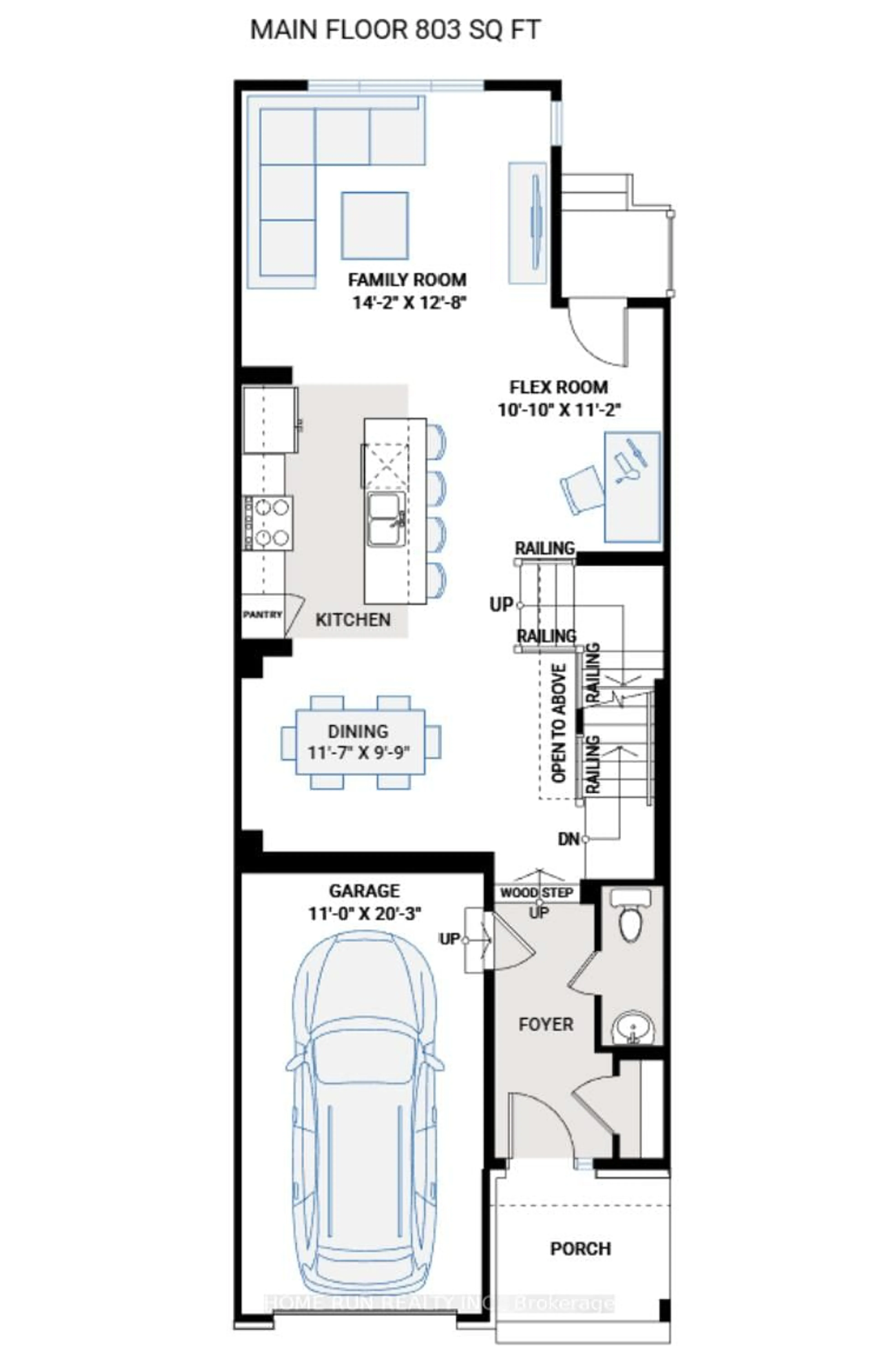 Floor plan for 1007 Acoustic Way, Ottawa Ontario K4M 0Y2