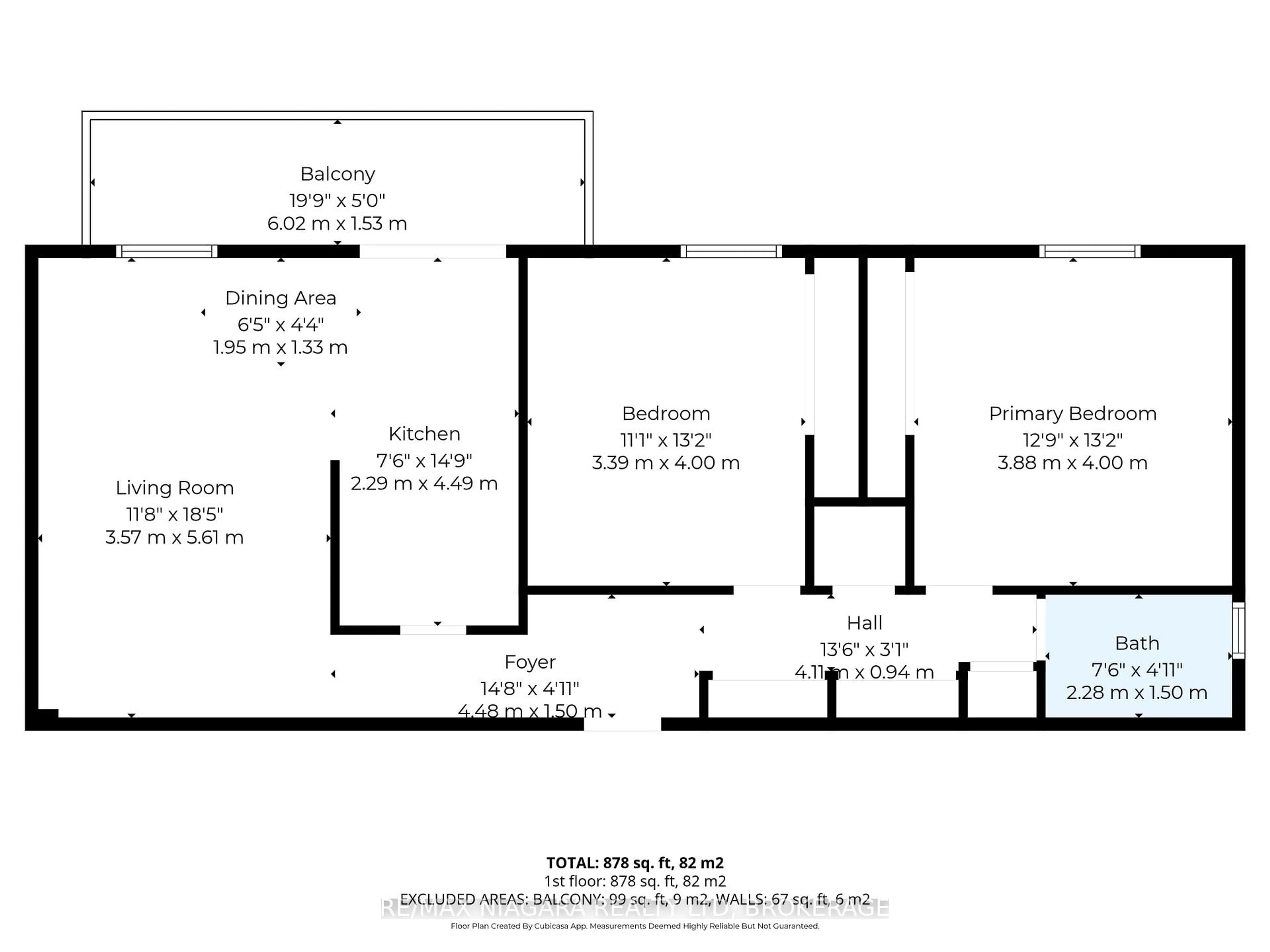 Floor plan for 6390 Huggins St #601, Niagara Falls Ontario L2J 1H1