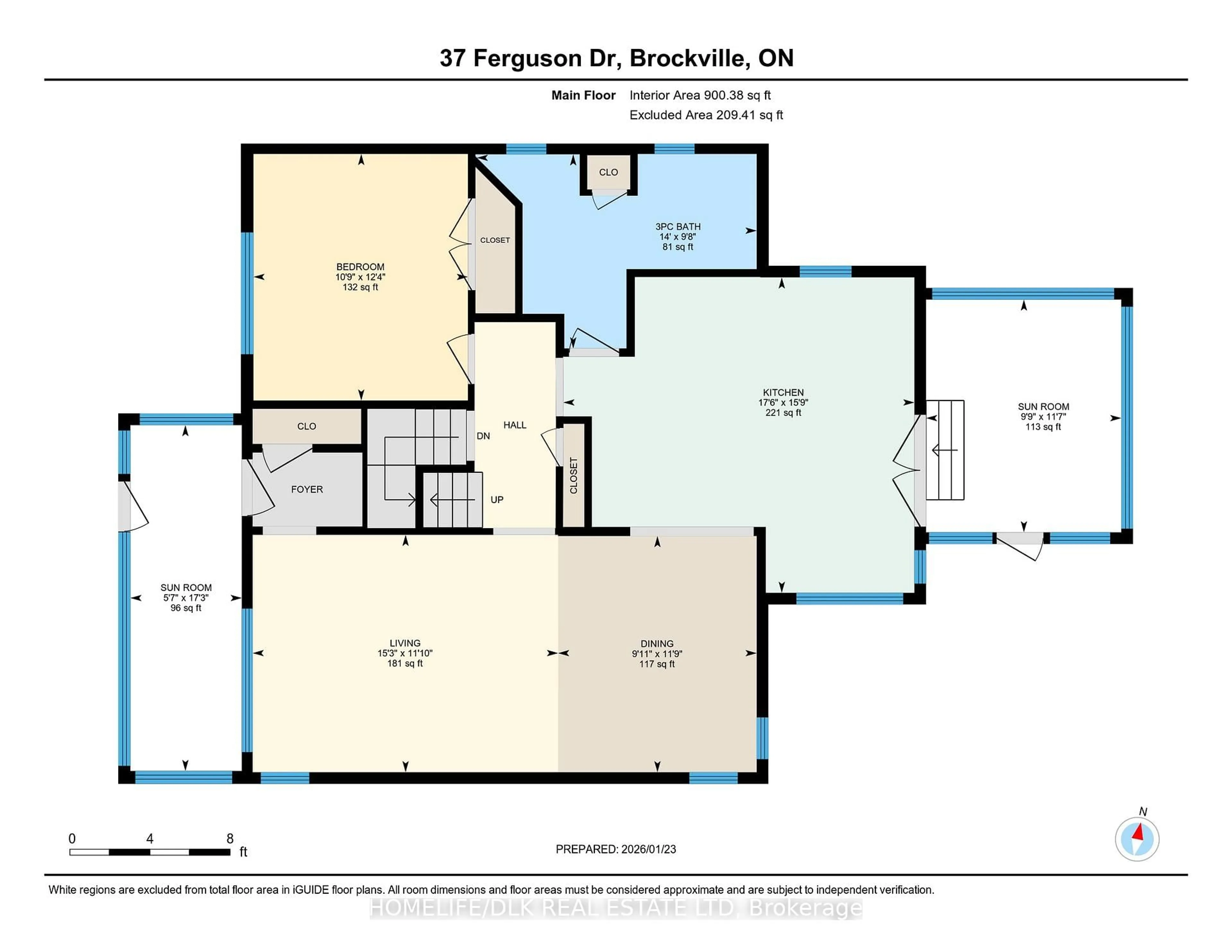 Floor plan for 37 Ferguson Dr, Brockville Ontario K6V 4P9