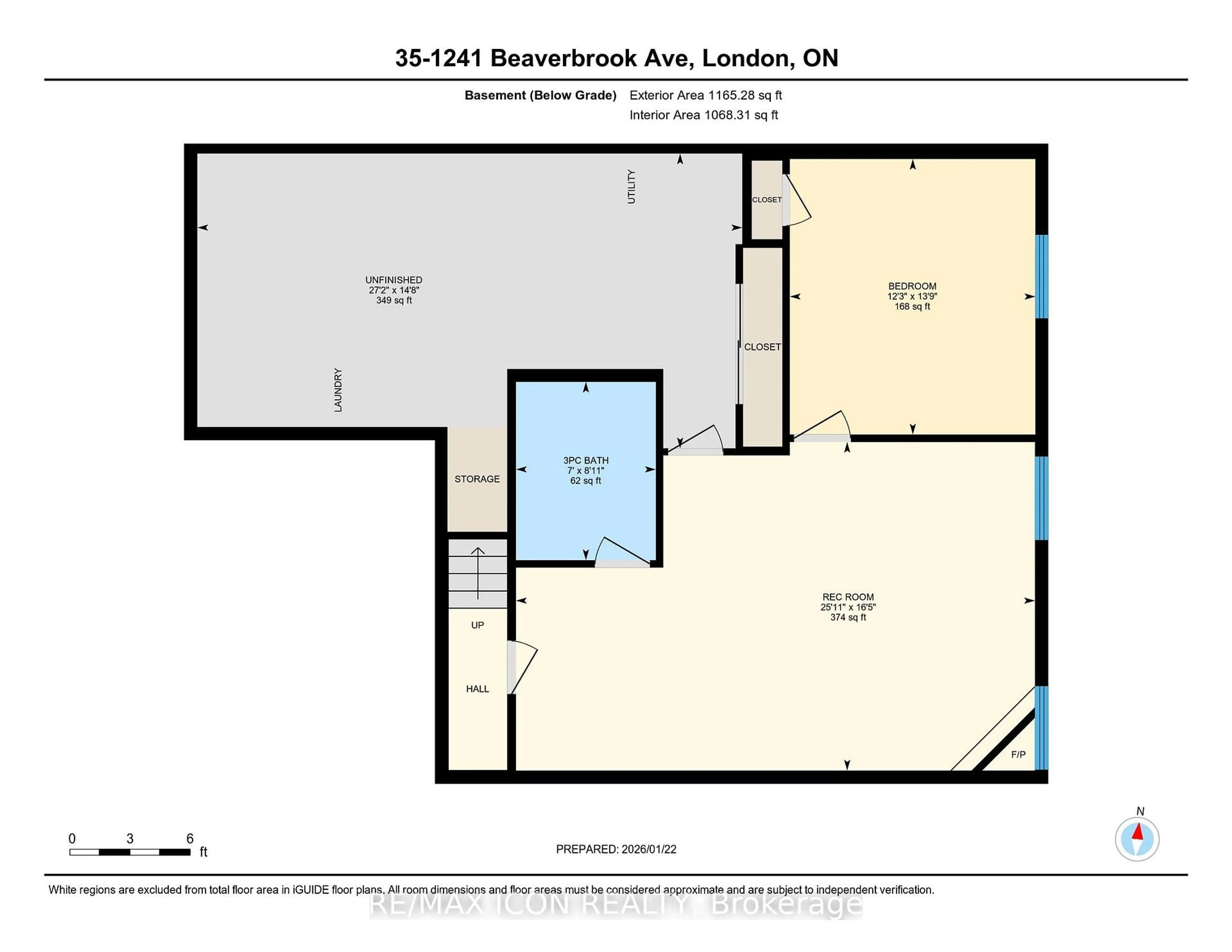 Floor plan for 1241 Beaverbrook Ave #35, London North Ontario N6H 5P1