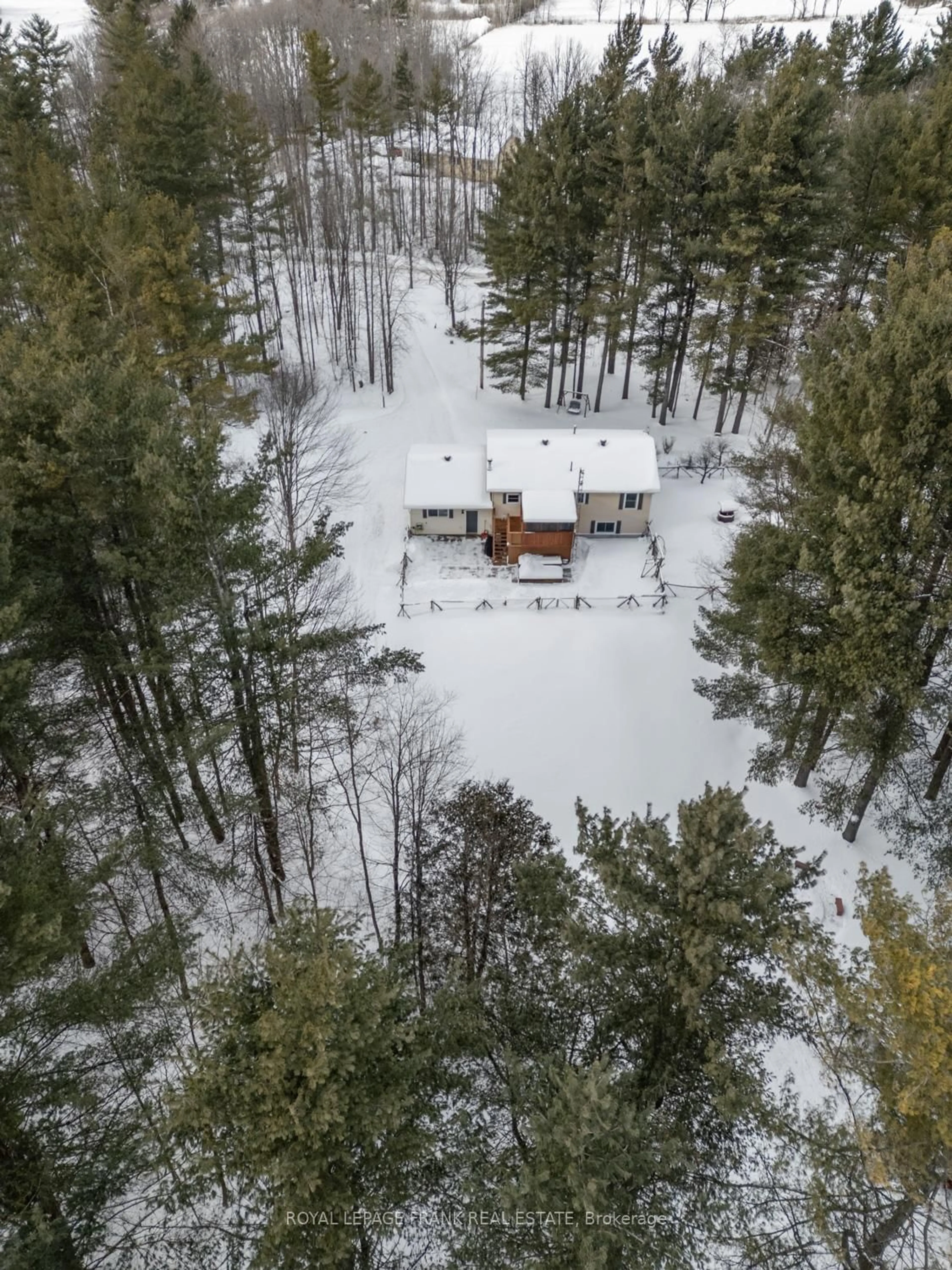 A pic from outside/outdoor area/front of a property/back of a property/a pic from drone, forest/trees view for 959 Bathurst 6 Concession, Perth Ontario K7H 3C9
